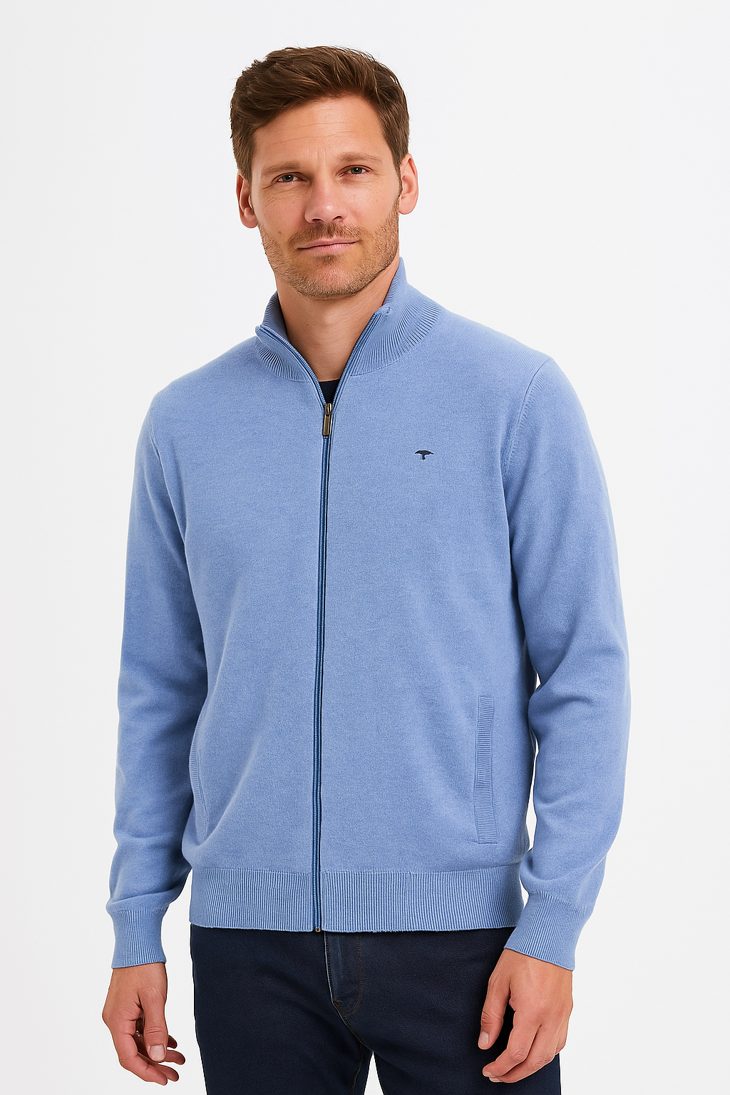 Fynch-Hatton villatakki vaaleansininen lambswool