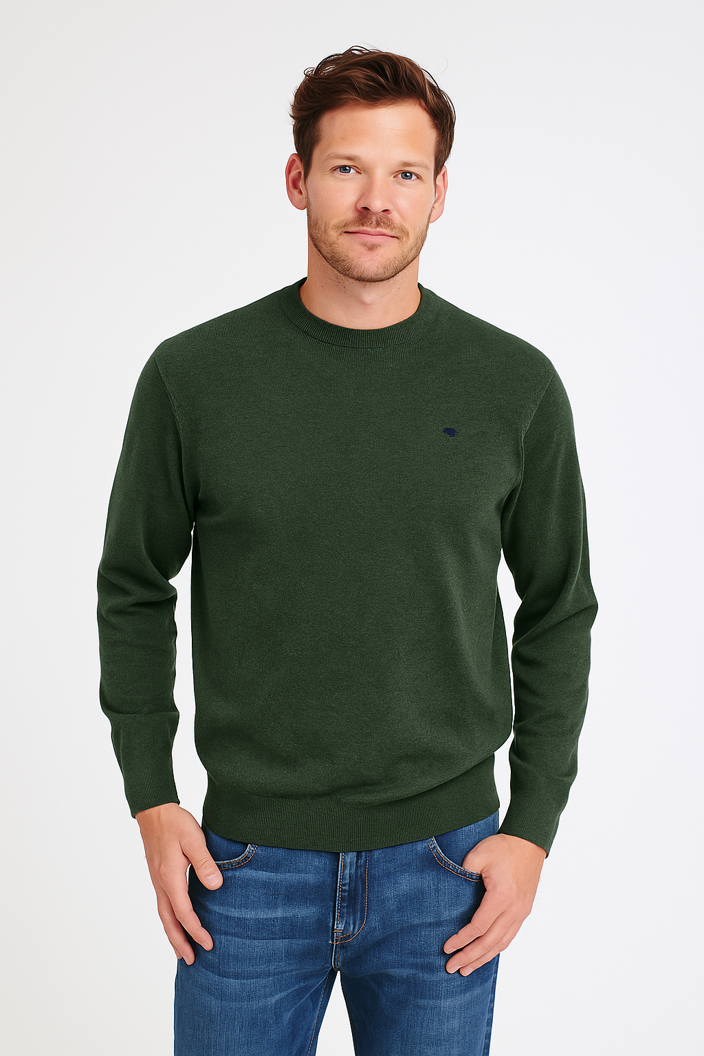 Fynch-Hatton villaneule o-aukolla vihreä lambswool