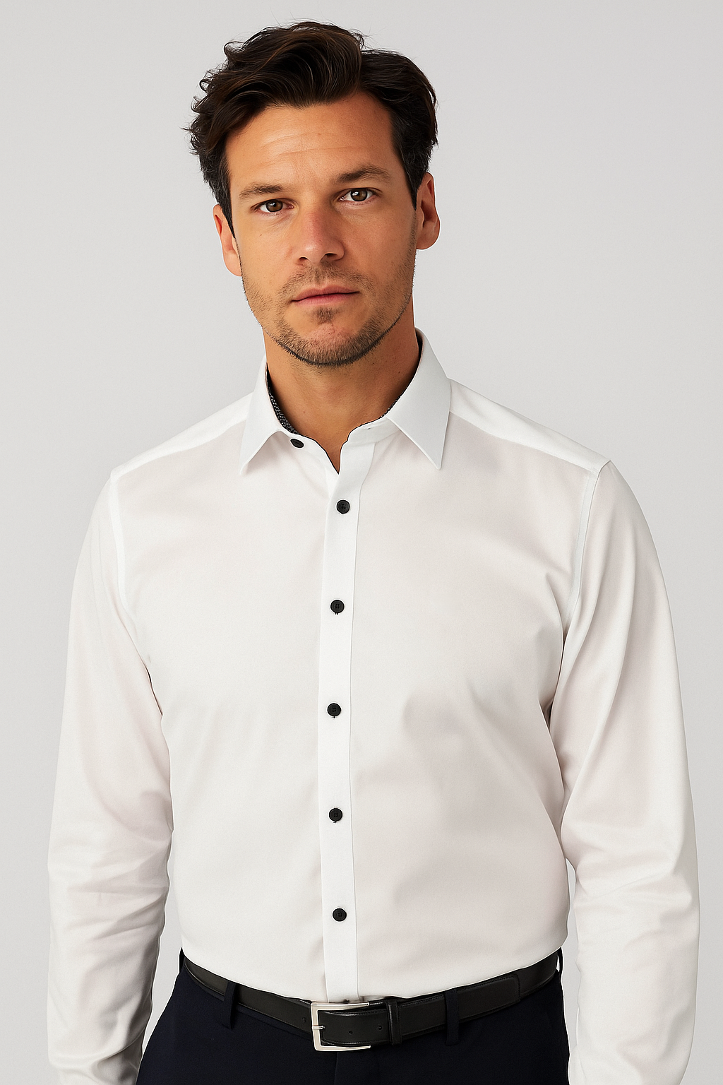 Seidensticker valkoinen kauluspaita ekstrapitkä