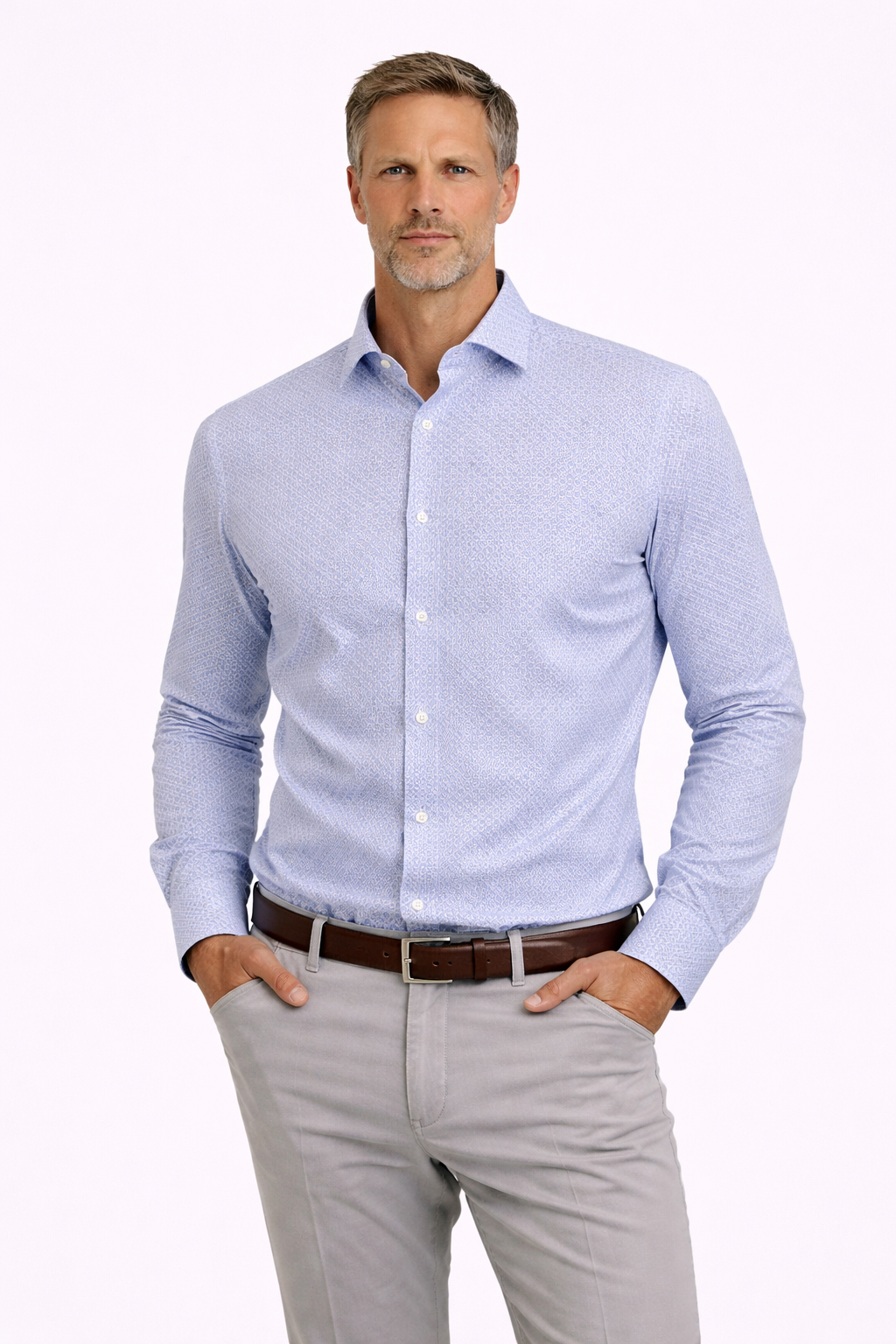 Seidensticker kauluspaita vaaleansininen medaljonki slim fit ekstrapitkähihainen