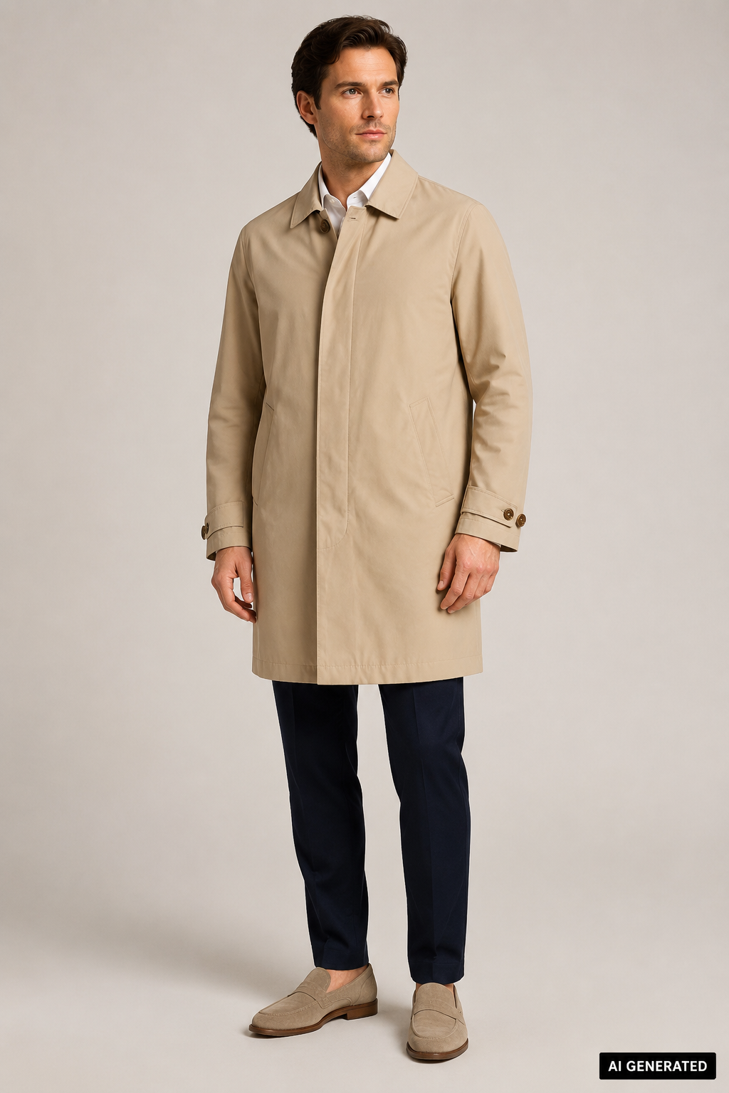 Hechter Paris beige popliinitakki