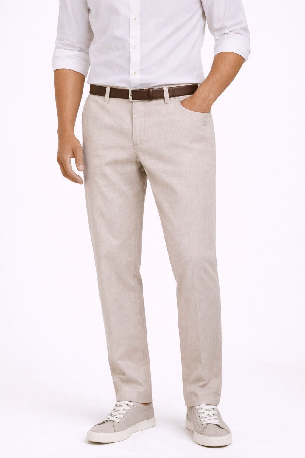 Alberto housu Lou-J Regular fit Beige mikrostruktuuri