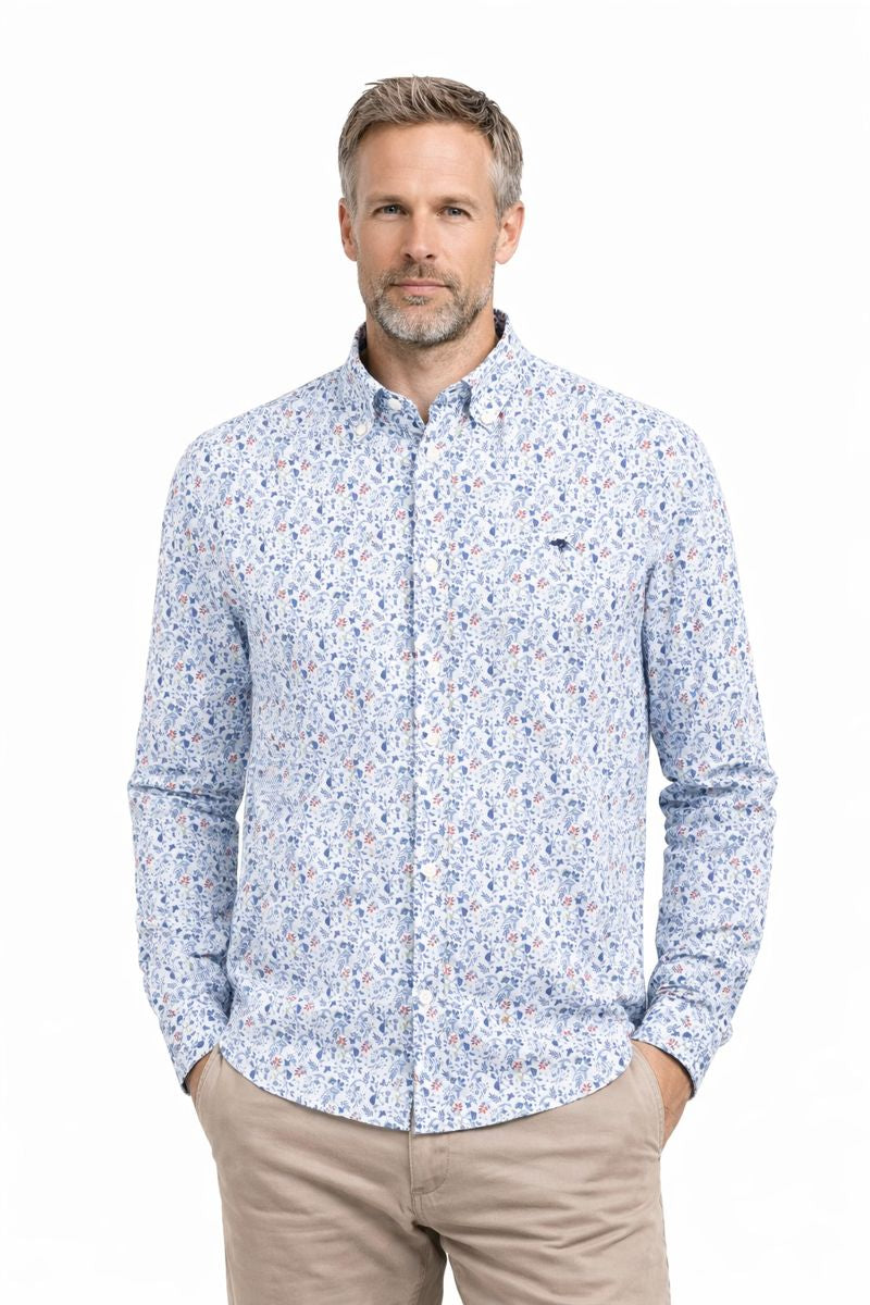 Fynch-Hatton kukkakuvio Fresh Flower kauluspaita