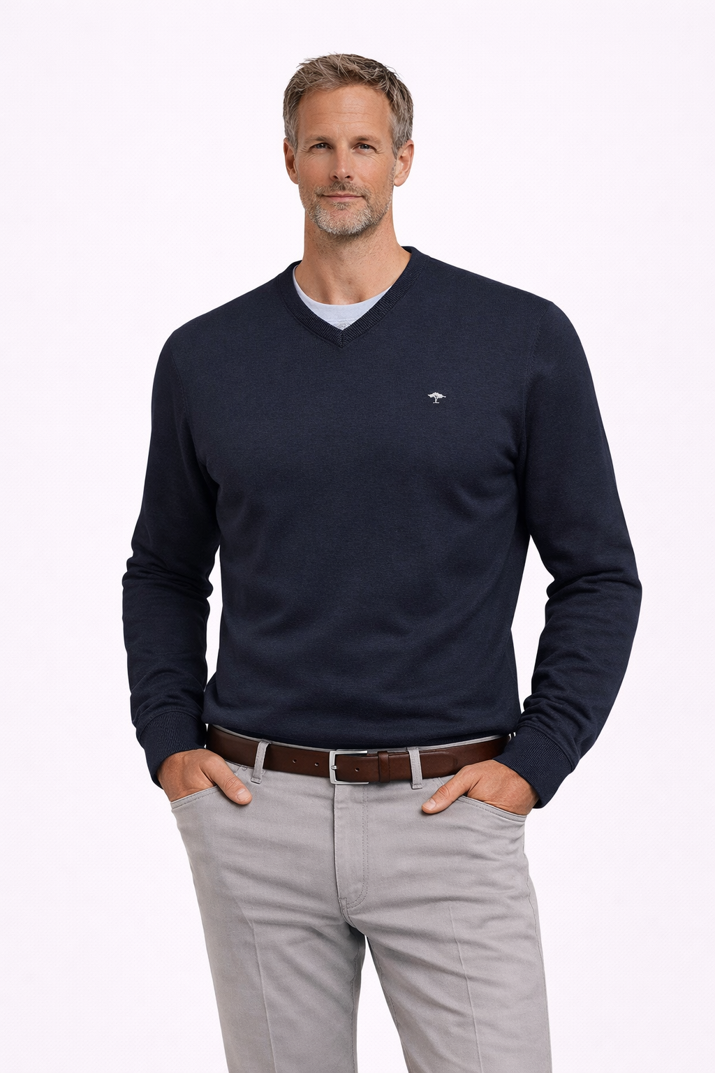 Fynch-Hatton neule Navy v-aukolla