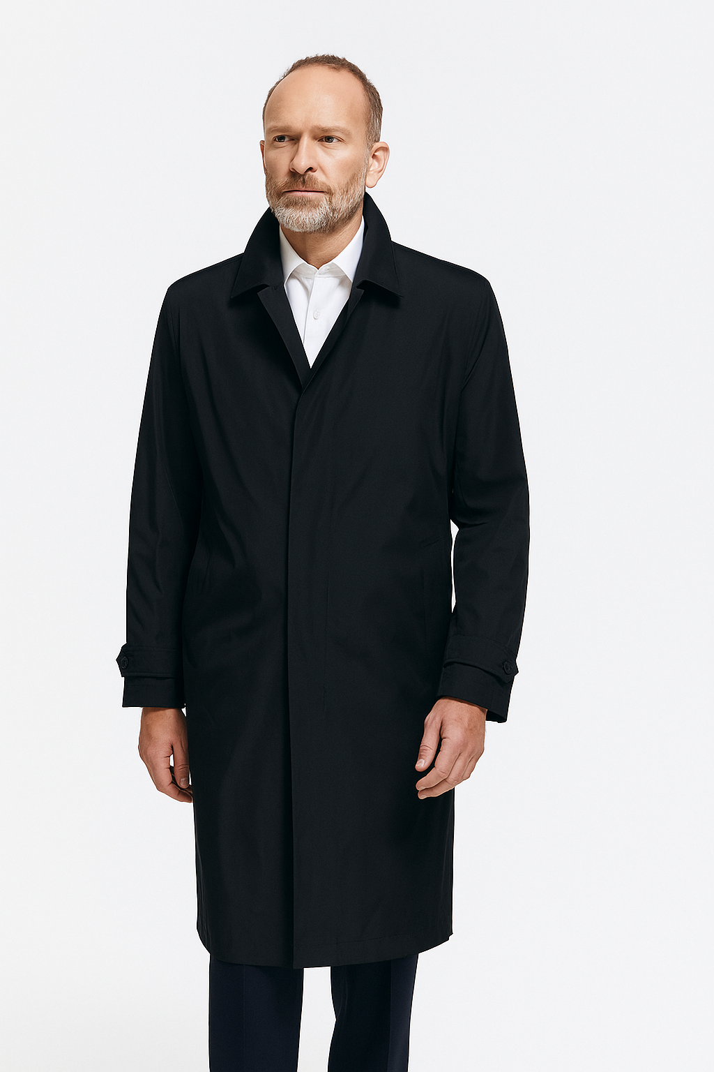 Canson pitkä popliinitakki irtovuorella