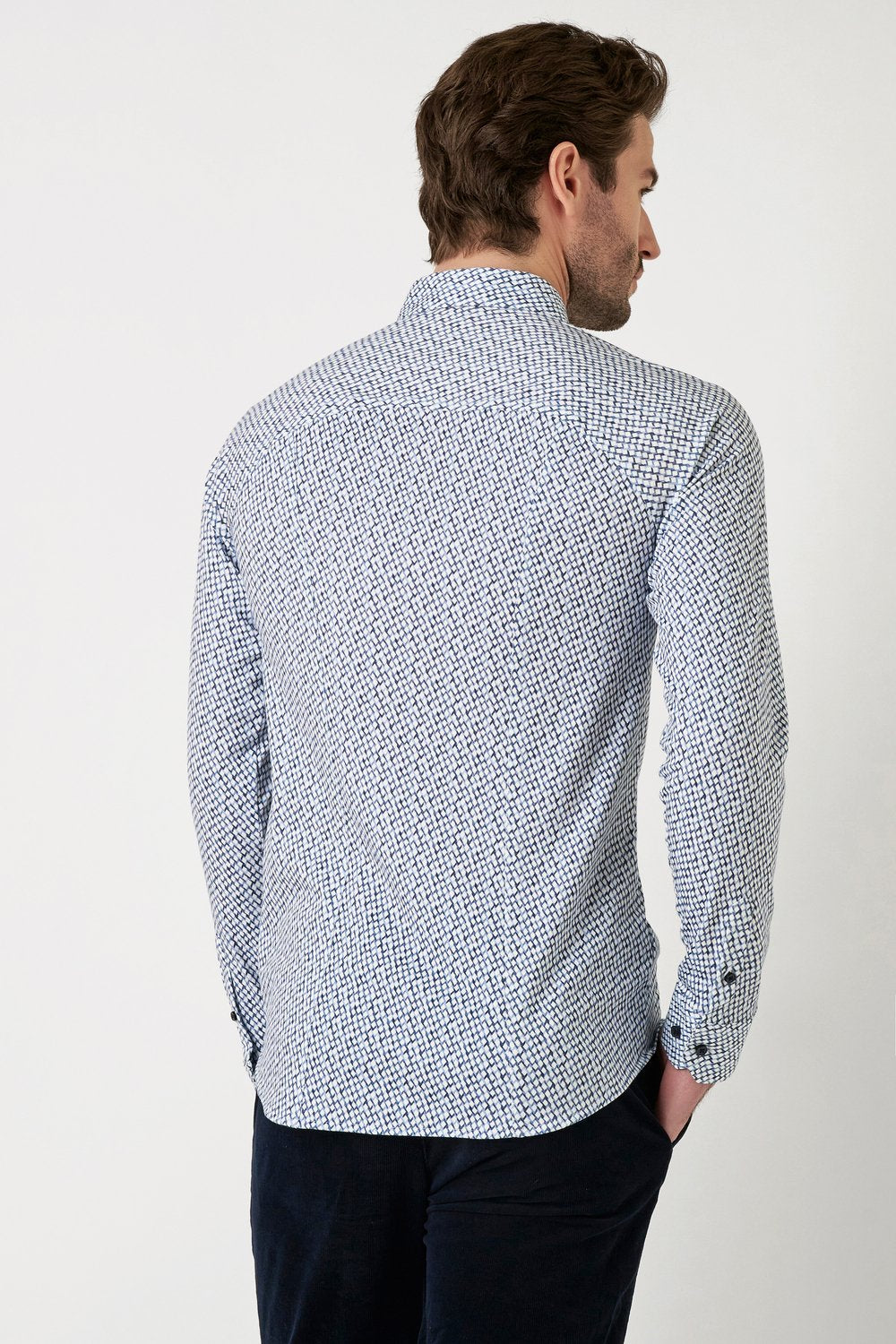 Desoto joustokauluspaita vaaleansininen casual kent