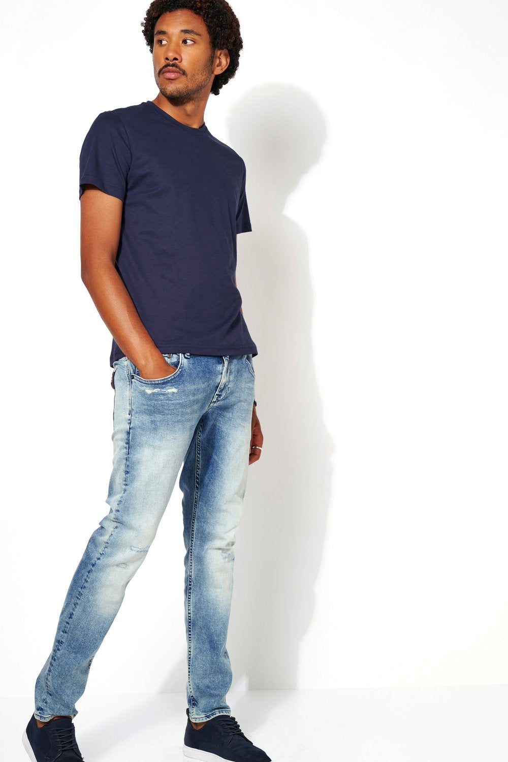 Desoto t-paita navy "T-Shirt Roundneck 1/2"