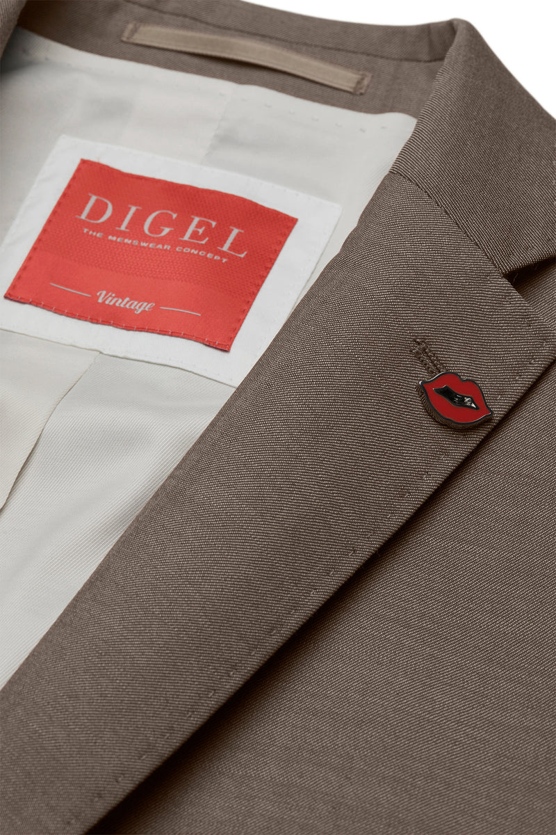 Digel ruskea juhlapuku slim fit