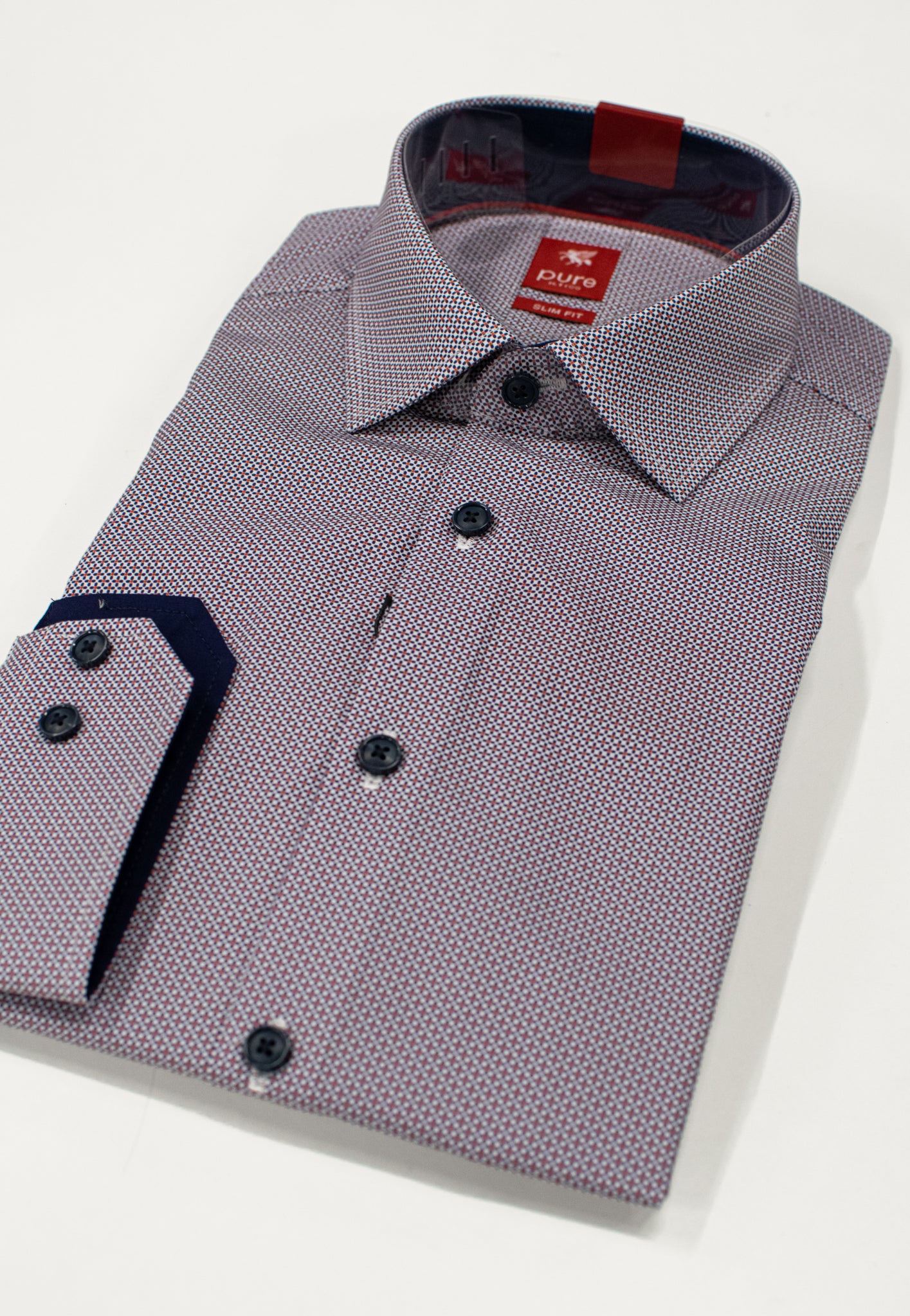 PURE kauluspaita ''City shirt slim fit''