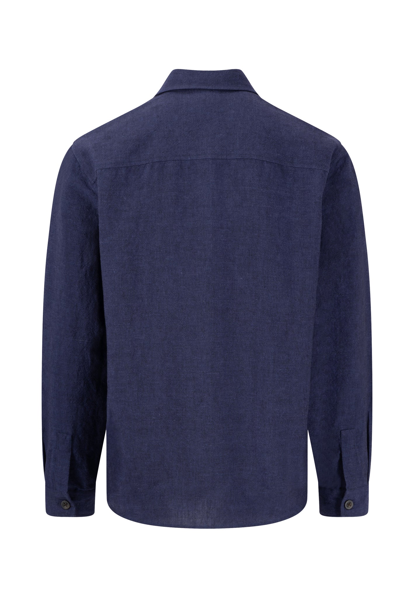 Fynch-Hatton tummansininen paitatakki "linen overshirt"