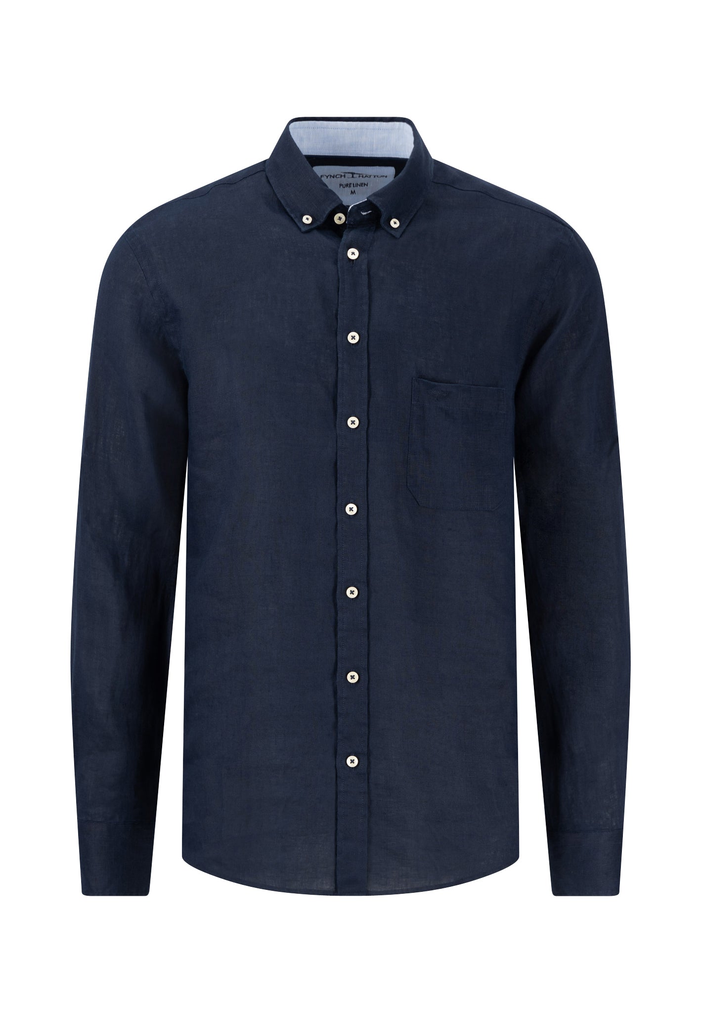 Fynch-Hatton tummansininen pellavapaita "Premium Linen"