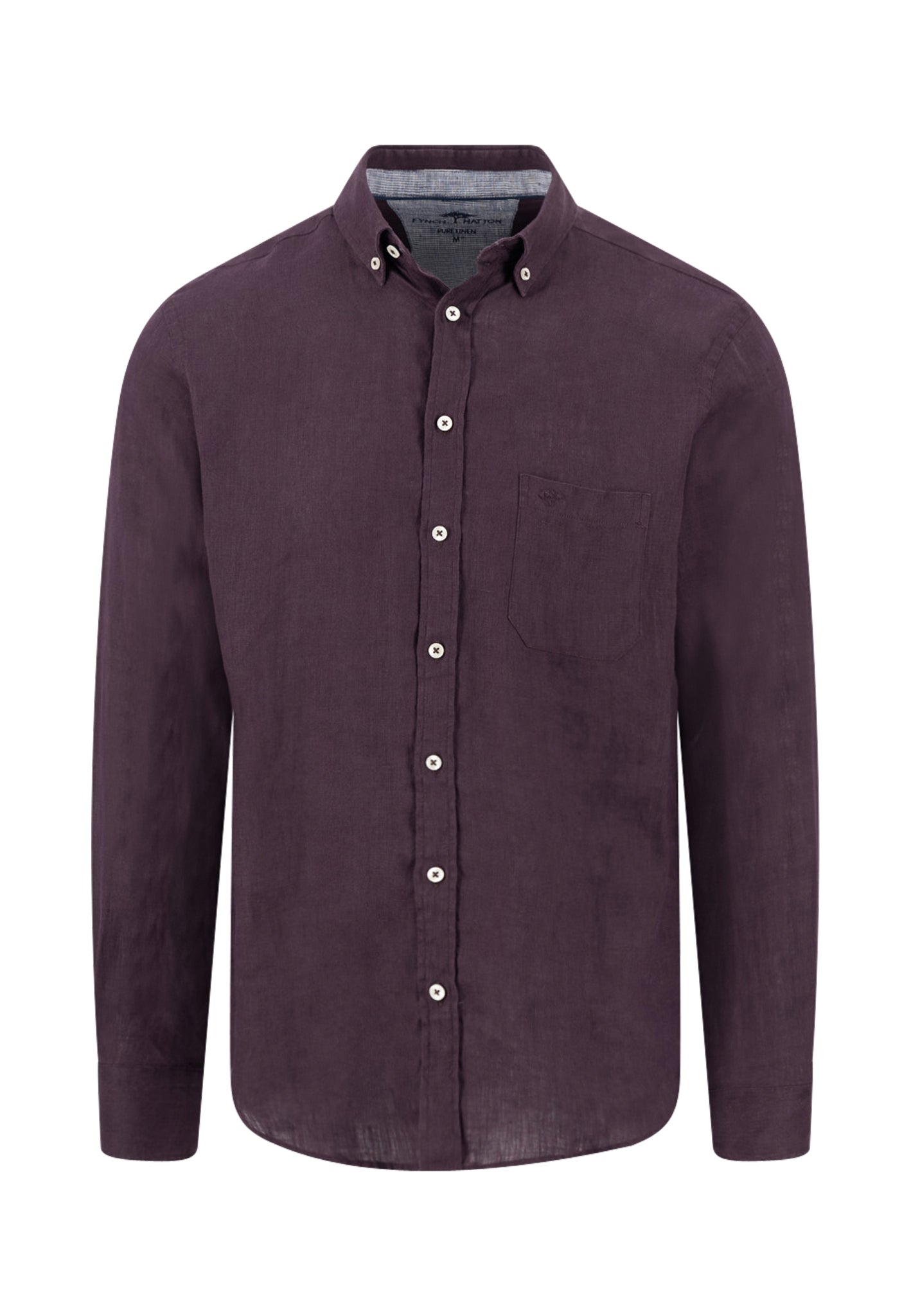 Fynch-Hatton pellavapaita luumu regular fit