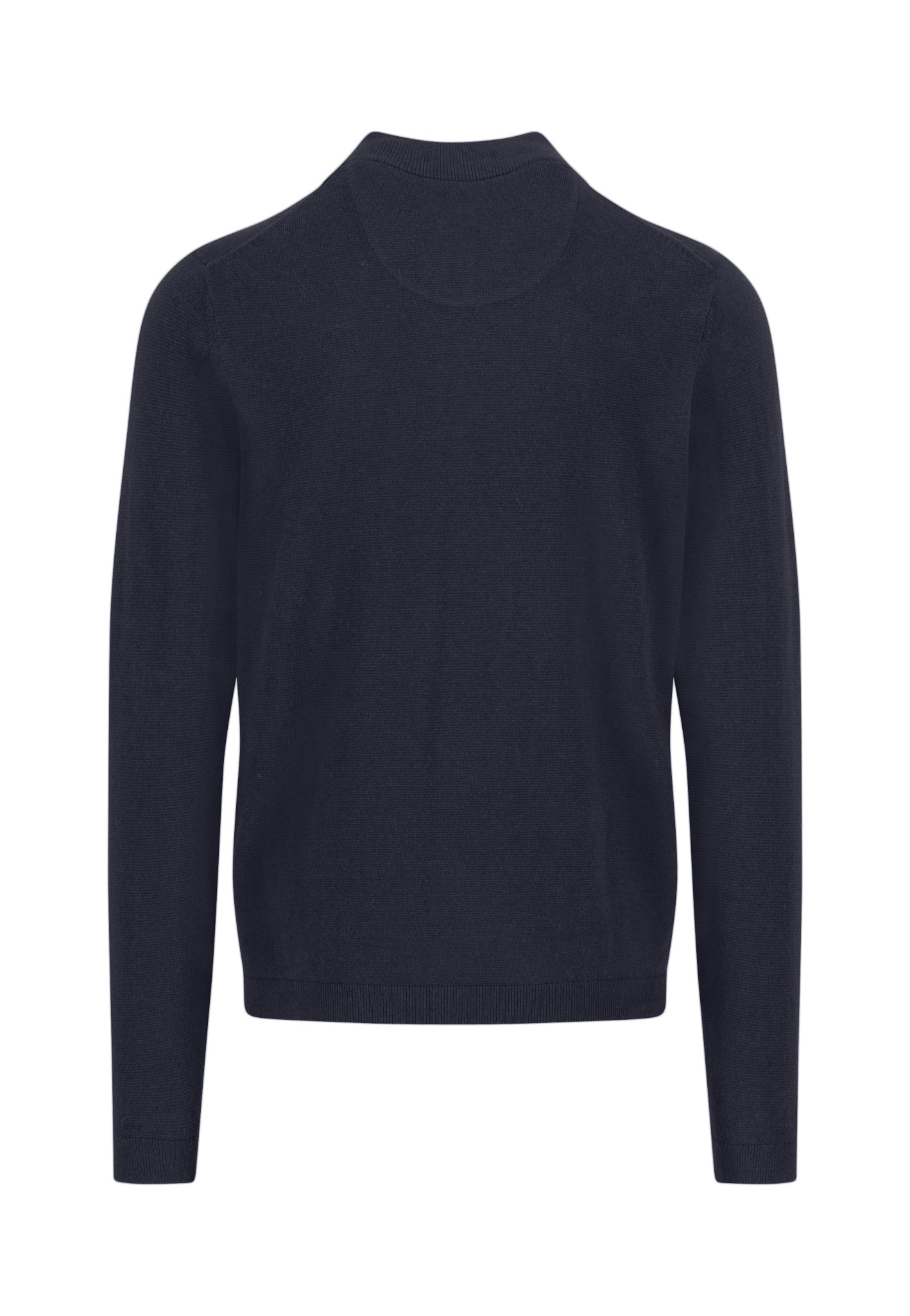 Fynch-Hatton half zip neule tummansininen puuvilla-kashmir