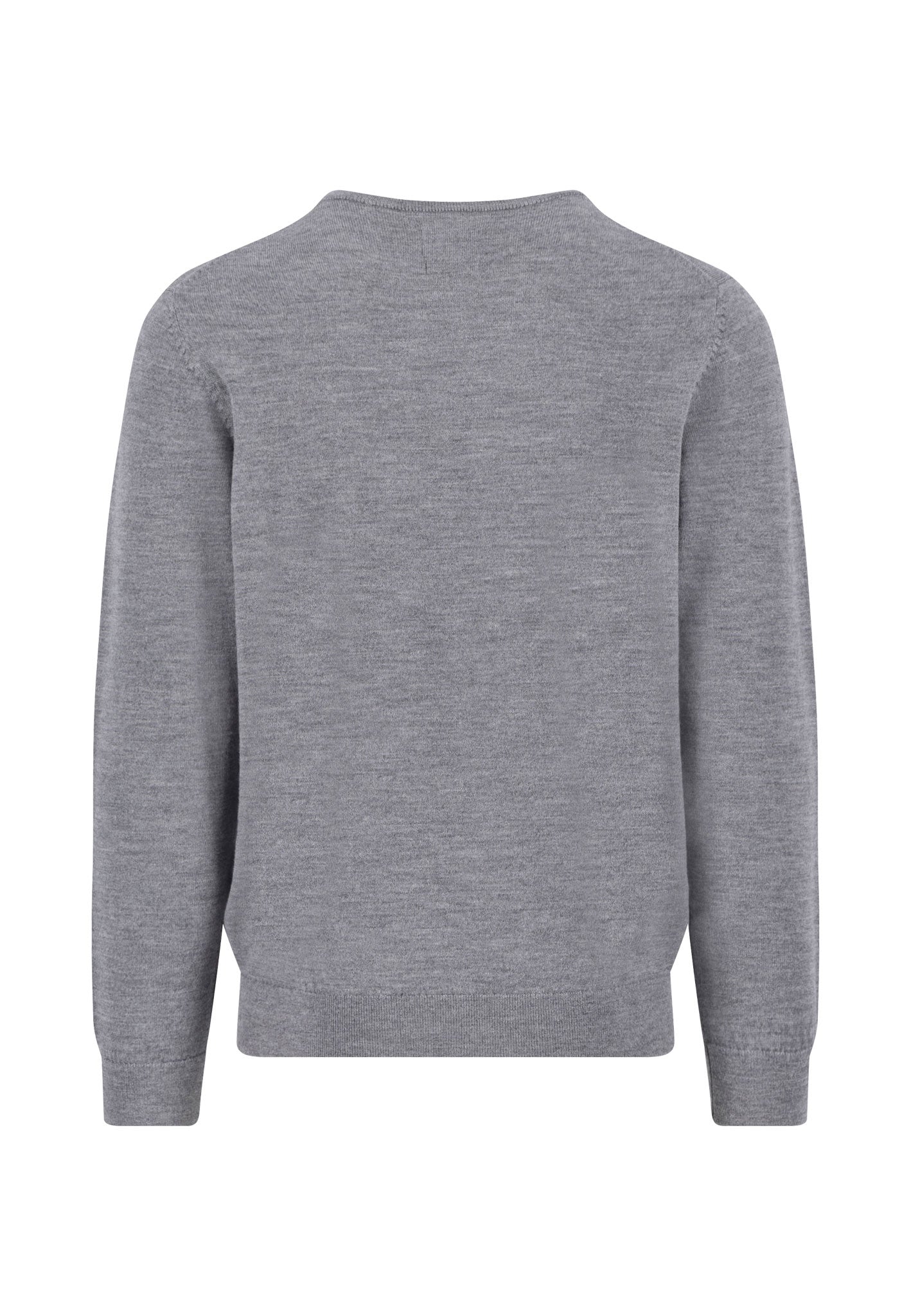 Fynch-Hatton O-Neck Merinovillaneule Harmaa