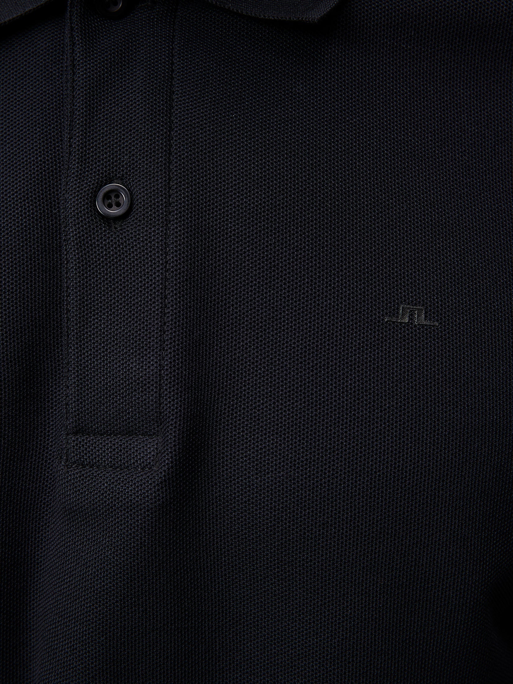J. Lindeberg Troy Pique Polo Shirt Musta