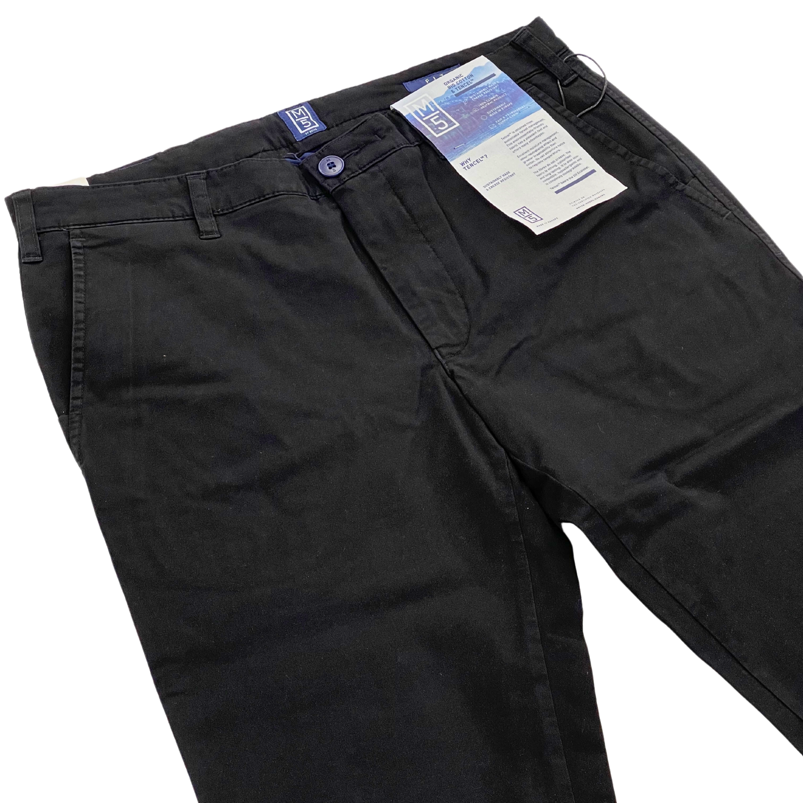 M5 mustat slim fit joustochinot "Fit"