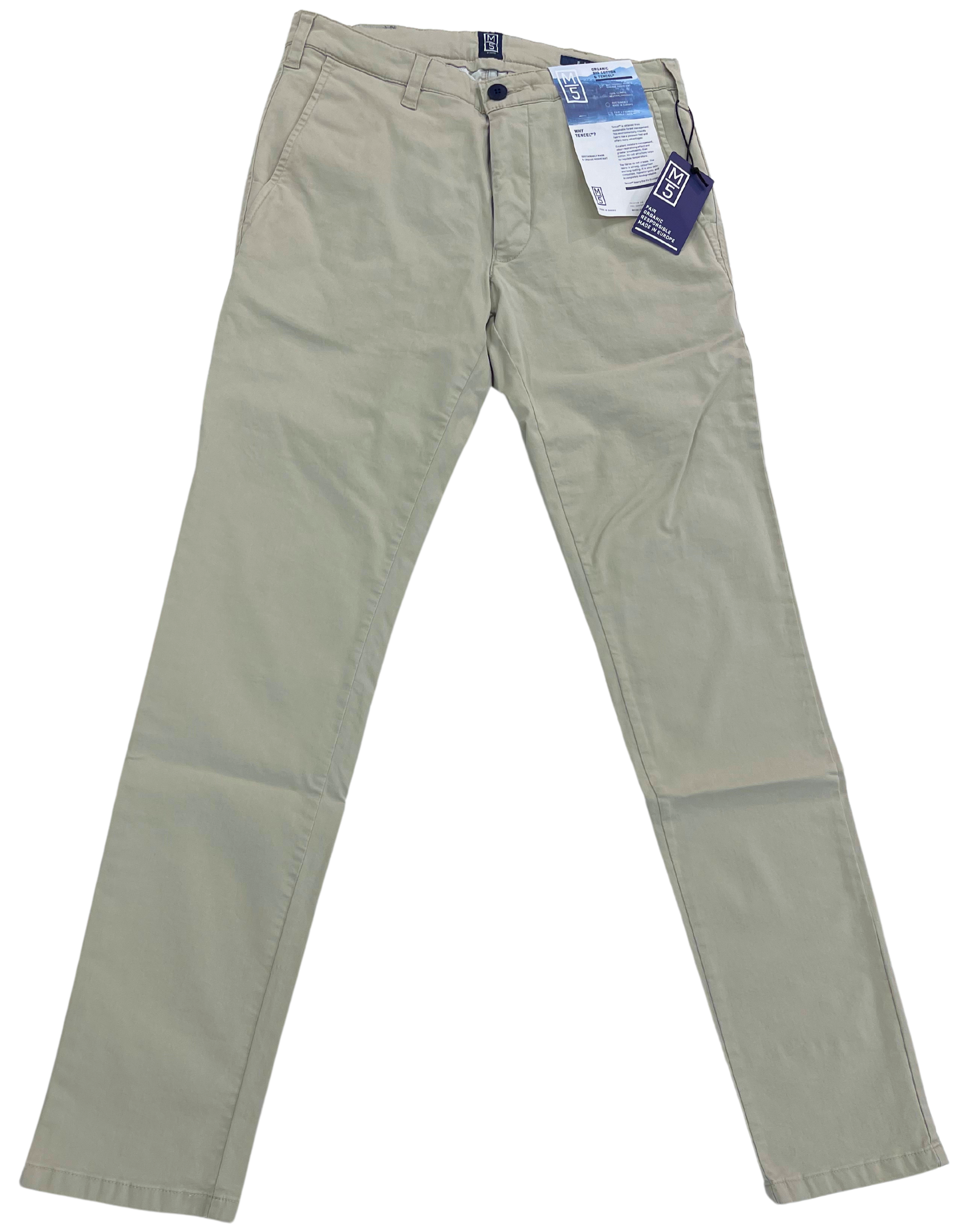 M5 beiget slim fit joustochinot "Fit"