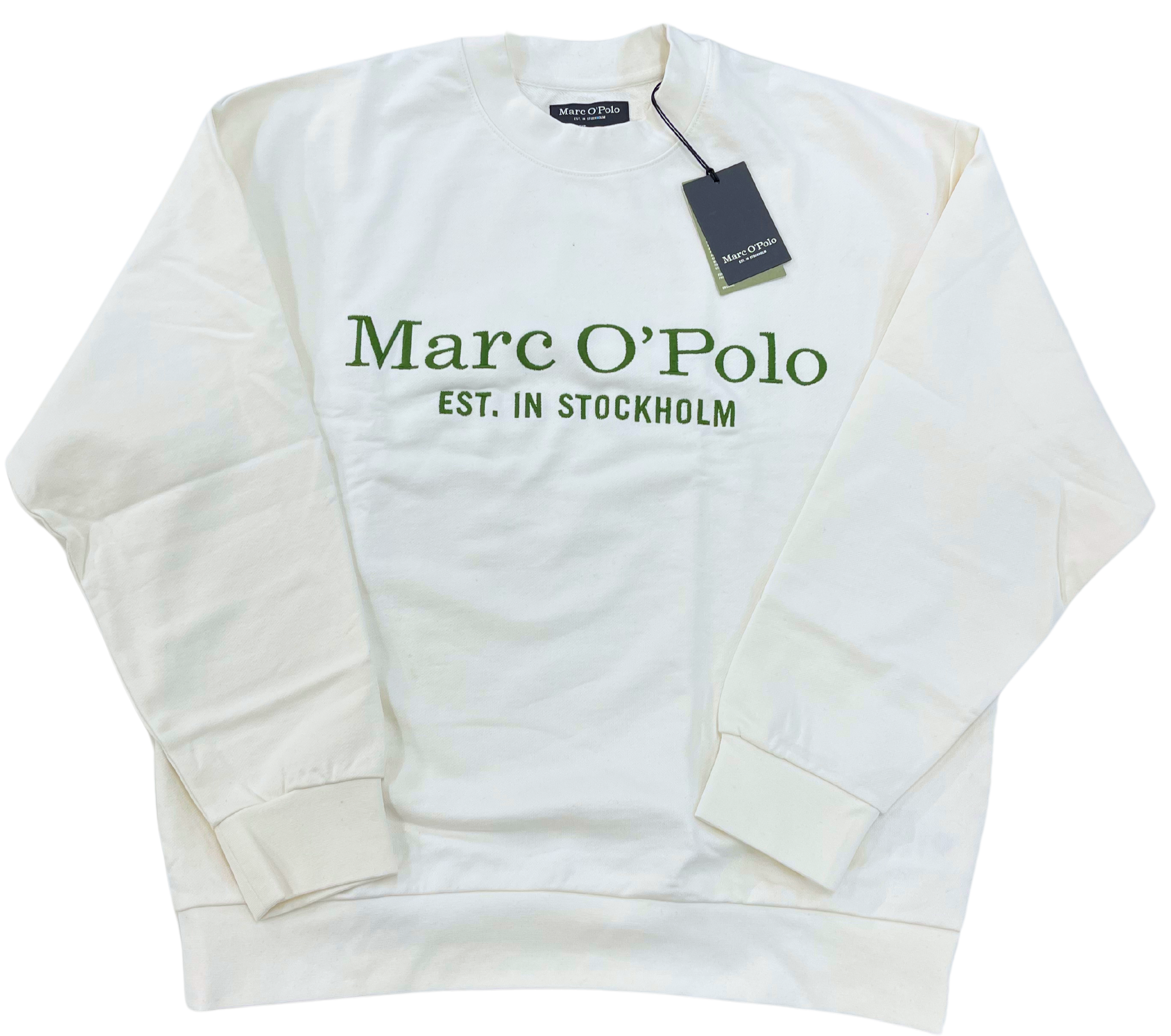 Marc O'Polo valkoinen collegepaita "Relaxed fit"