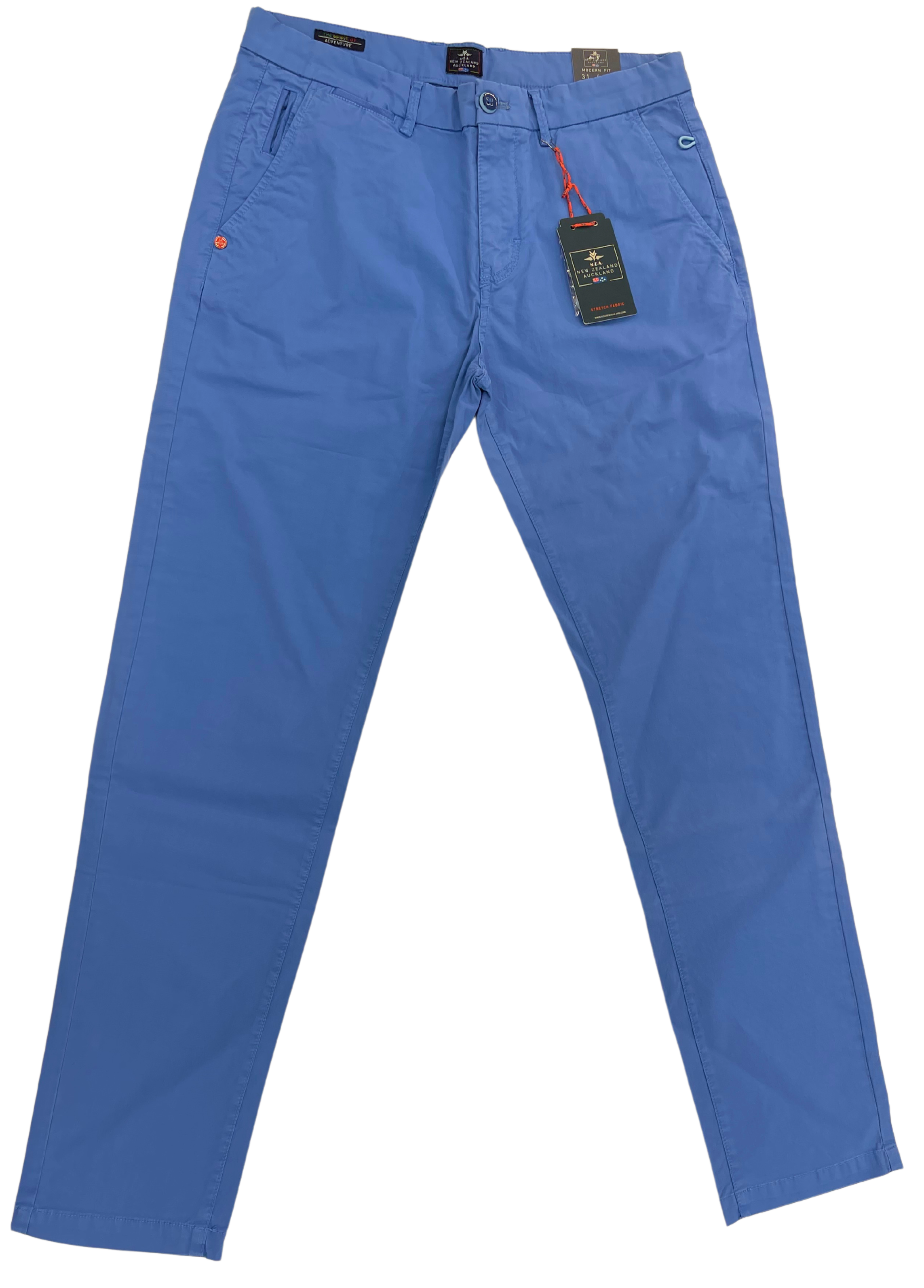 NZA siniset joustavat modern fit puuvillahousut "Napier Twill Stretch"