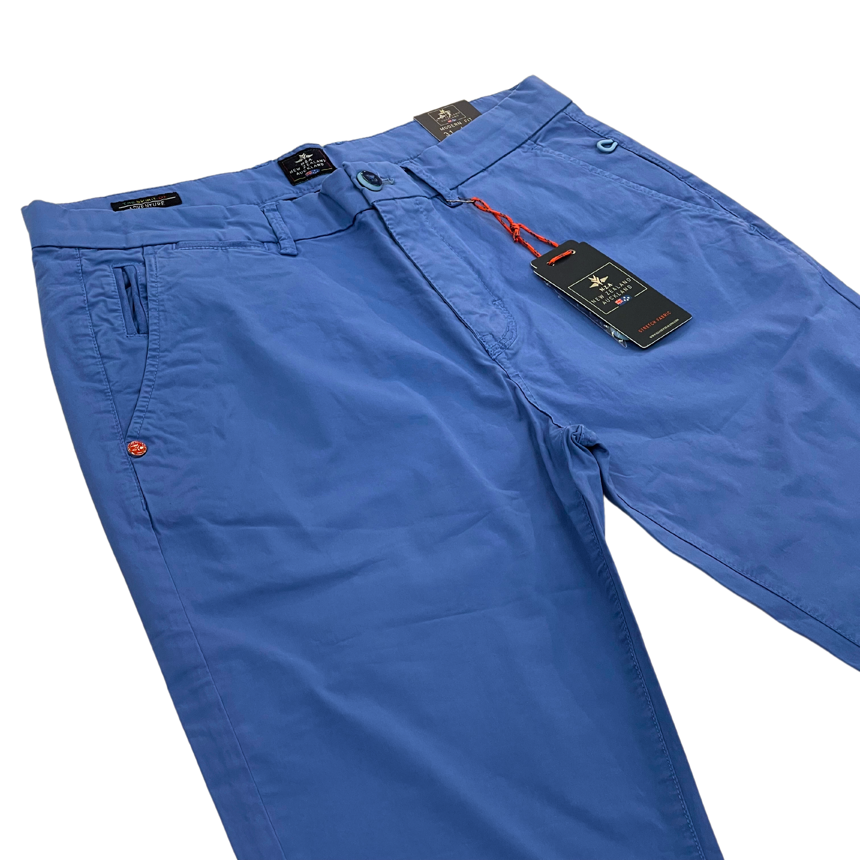 NZA siniset joustavat modern fit puuvillahousut "Napier Twill Stretch"