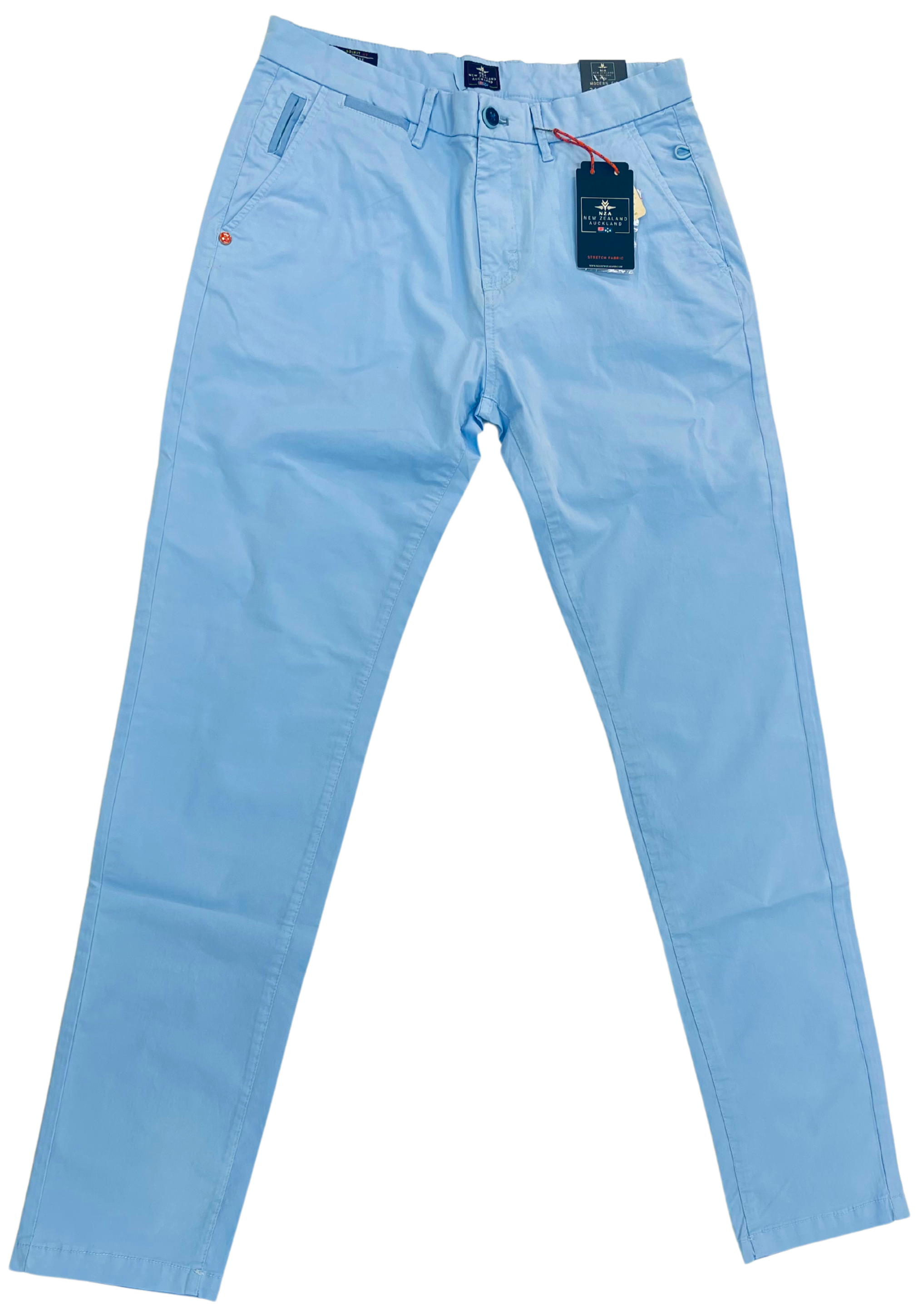 NZA vaaleansiniset joustavat modern fit puuvillahousut "Napier Twill Stretch"