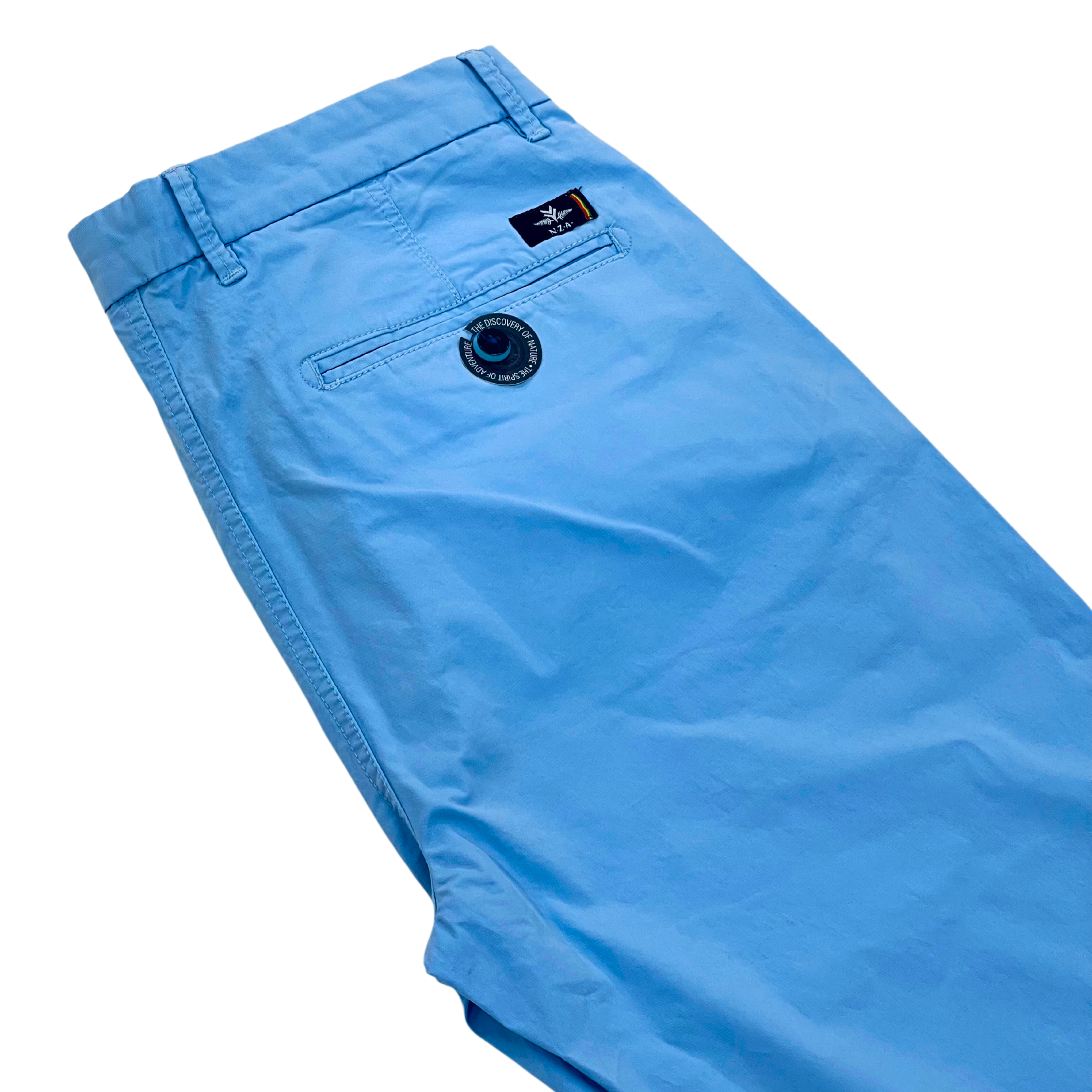 NZA vaaleansiniset joustavat modern fit puuvillahousut "Napier Twill Stretch"