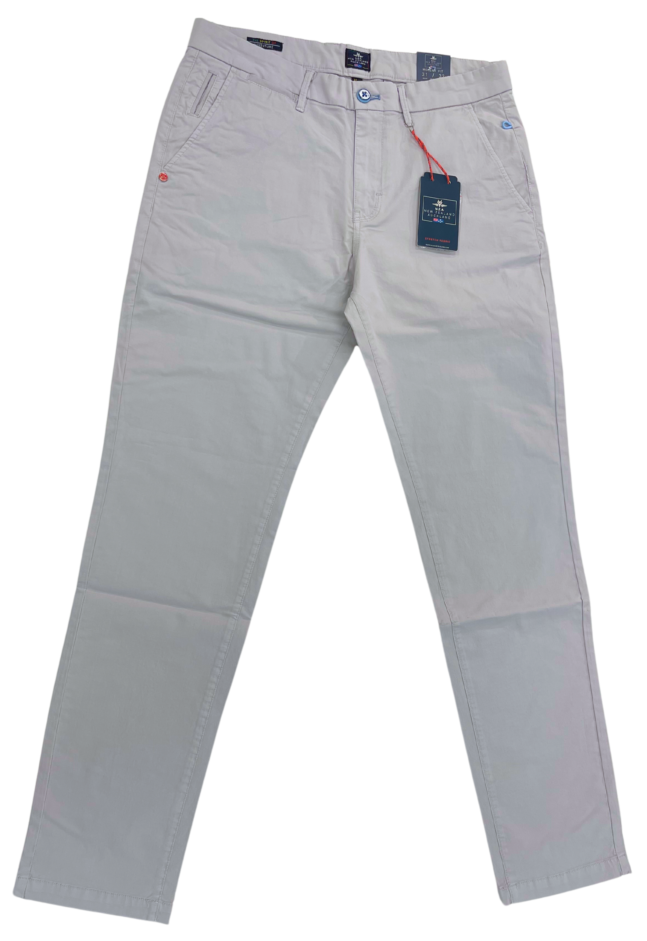 NZA harmaat joustavat modern fit puuvillahousut "Napier Twill Stretch"