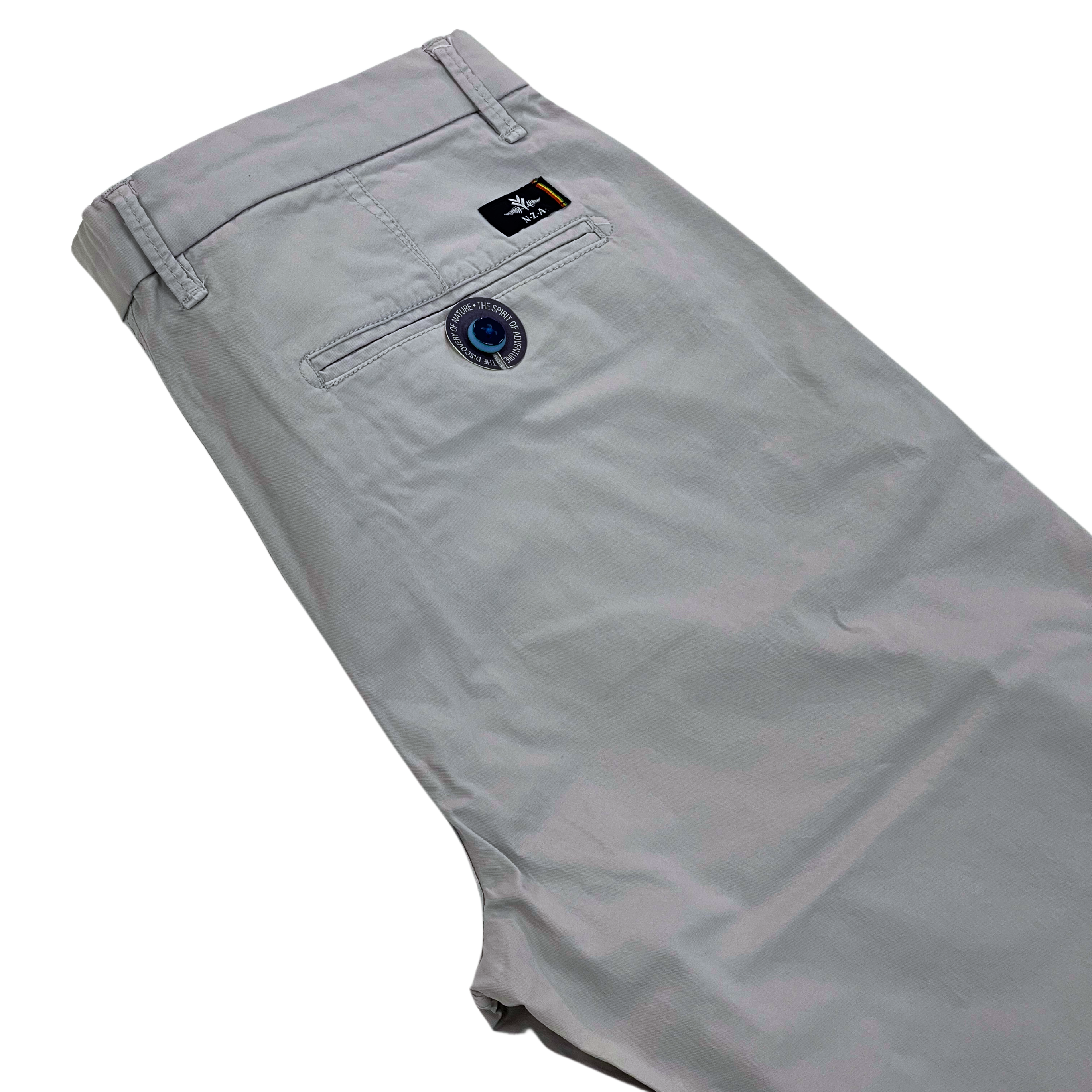 NZA harmaat joustavat modern fit puuvillahousut "Napier Twill Stretch"
