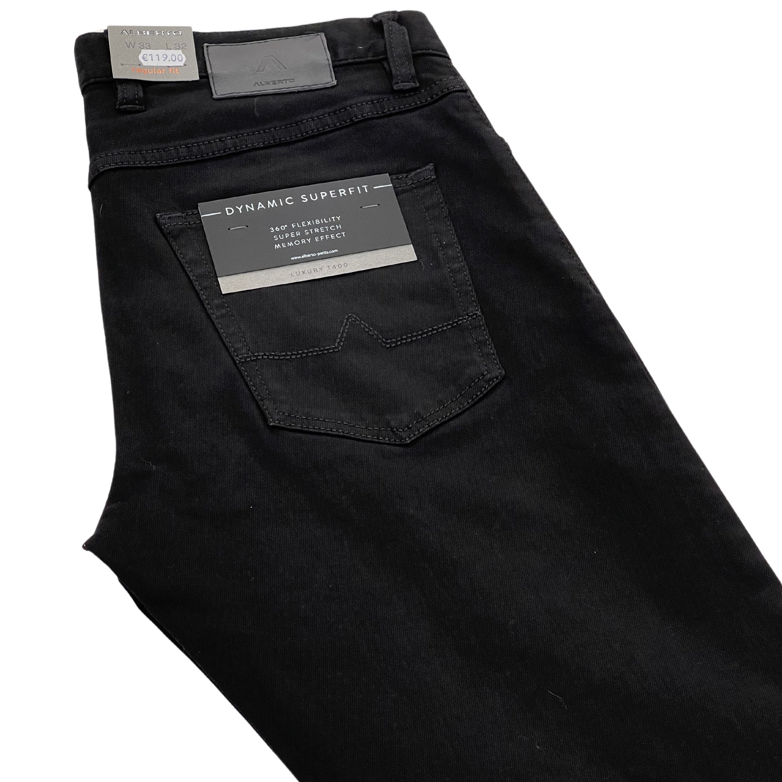 Alberto mustat regular fit farkut "Pipe"
