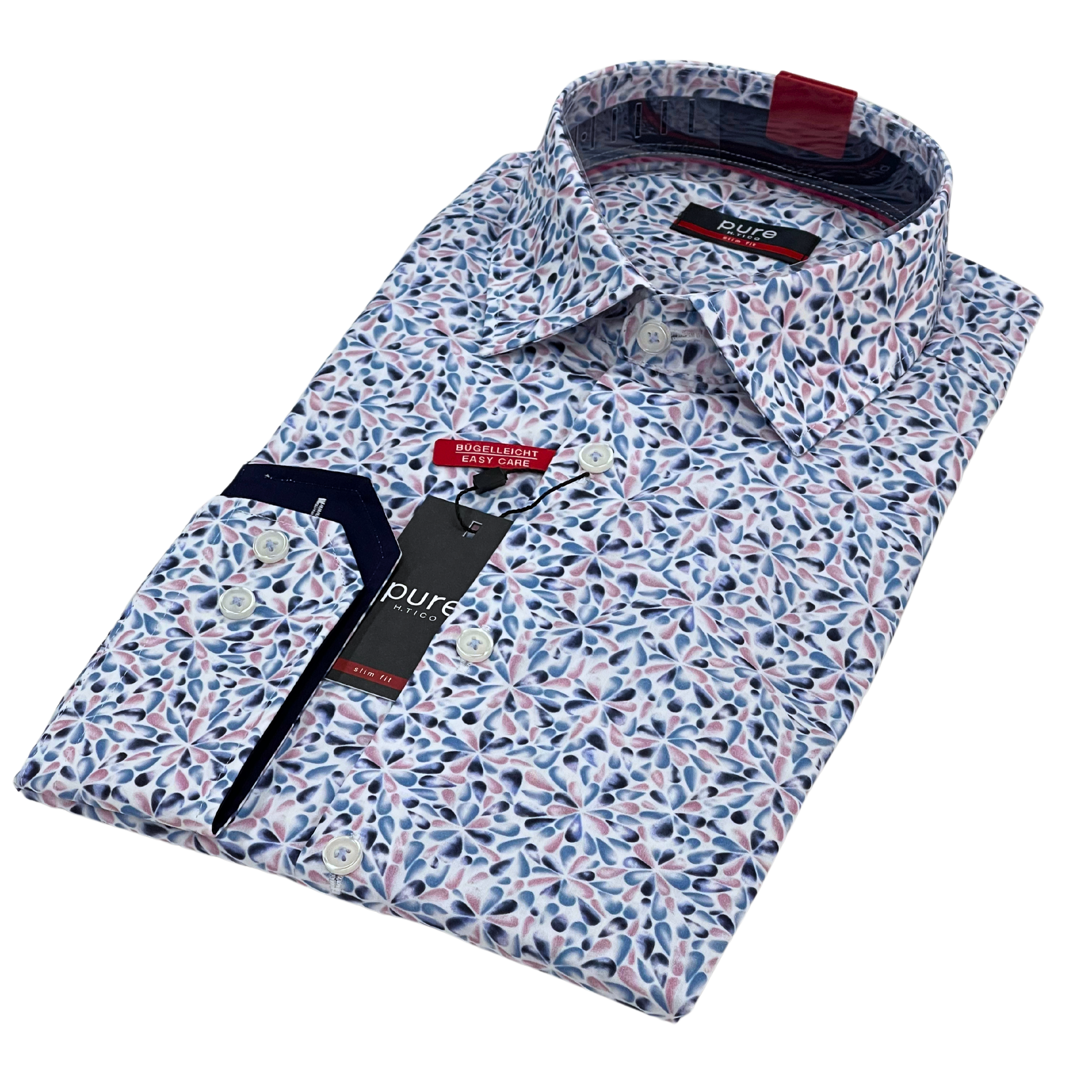 PURE kauluspaita "City shirt slim fit"
