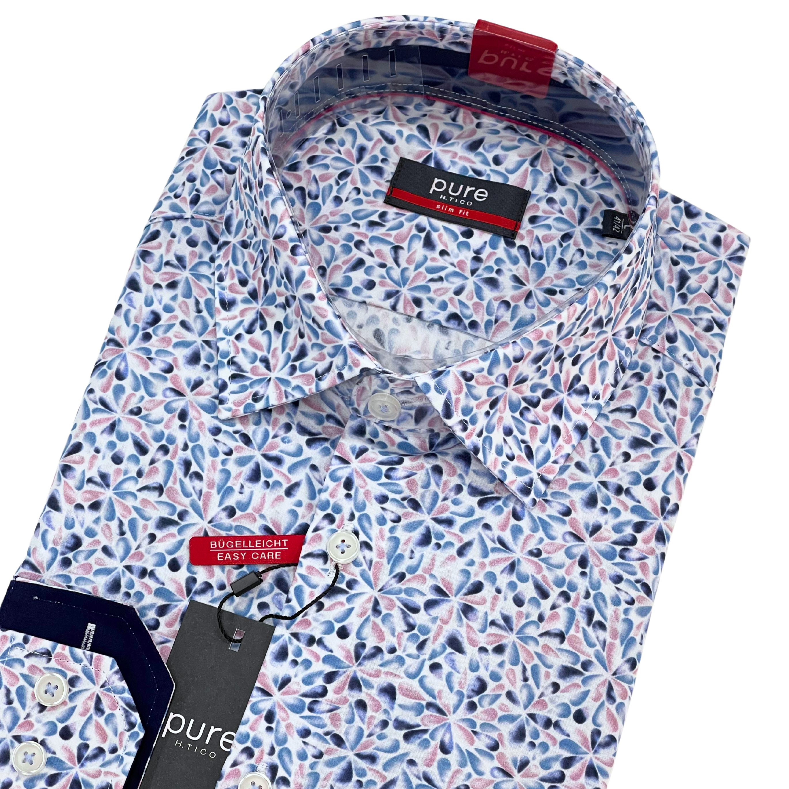 PURE kauluspaita "City shirt slim fit"