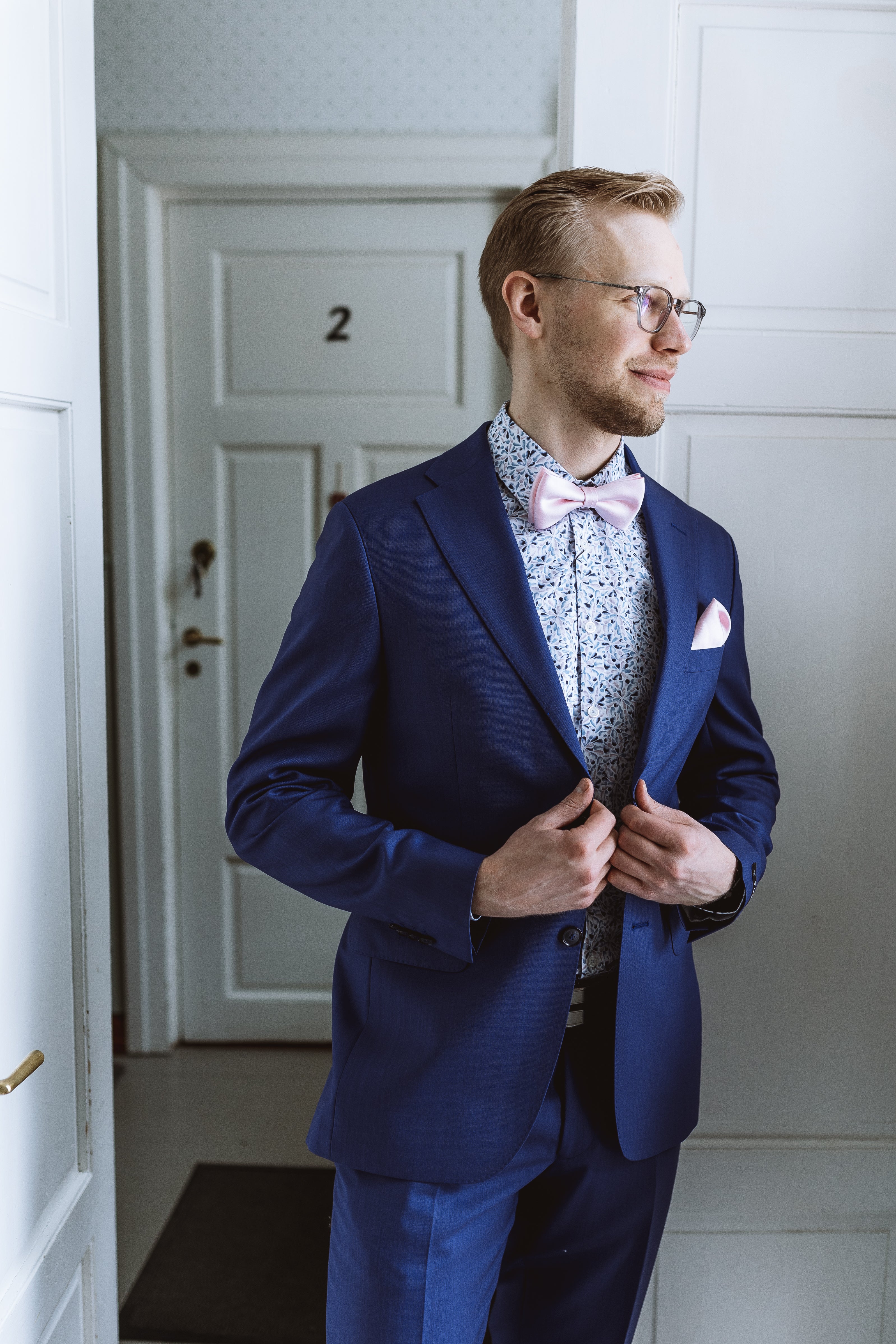 TURO villapuku, kirkkaansininen Vitale Barberis "JADEN+HELSINKI 8381/67"