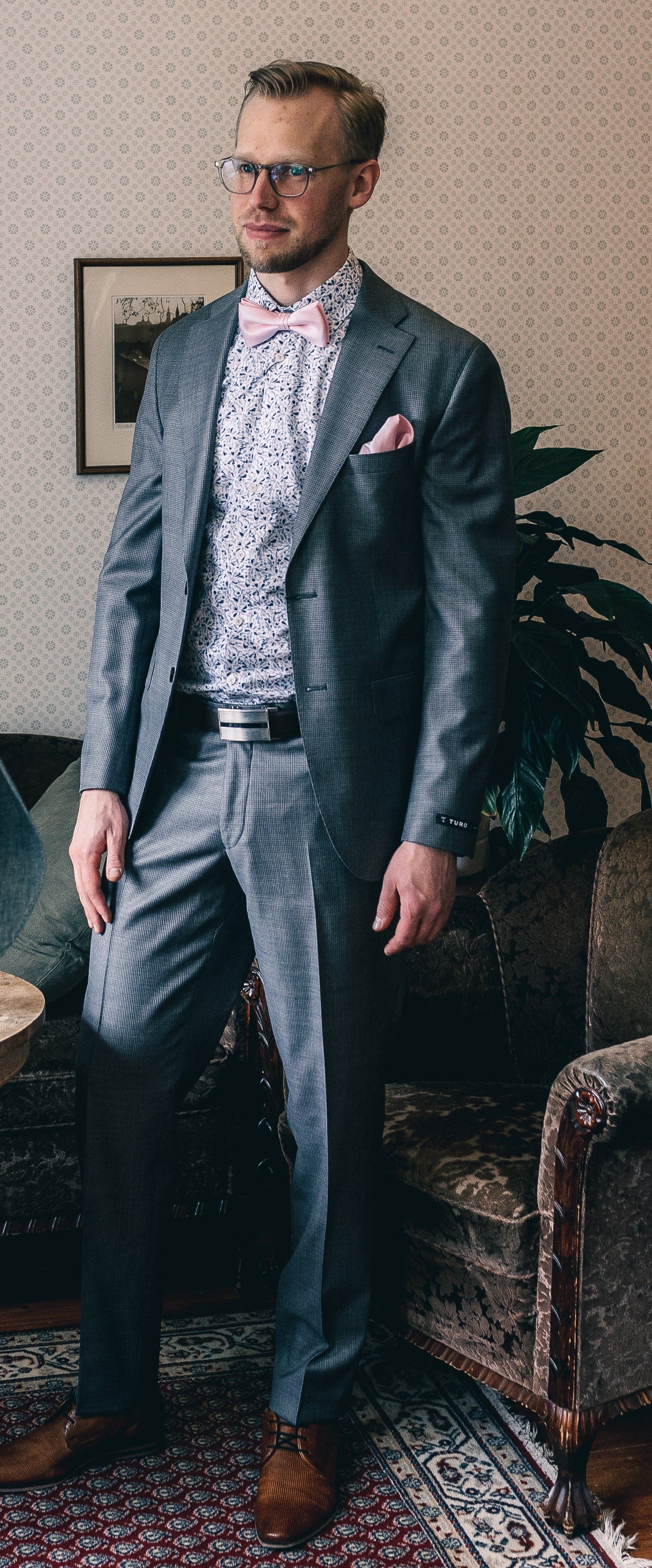 TURO Slim fit villapuku, harmaa Reda "JADEN+HELSINKI 3571/17"