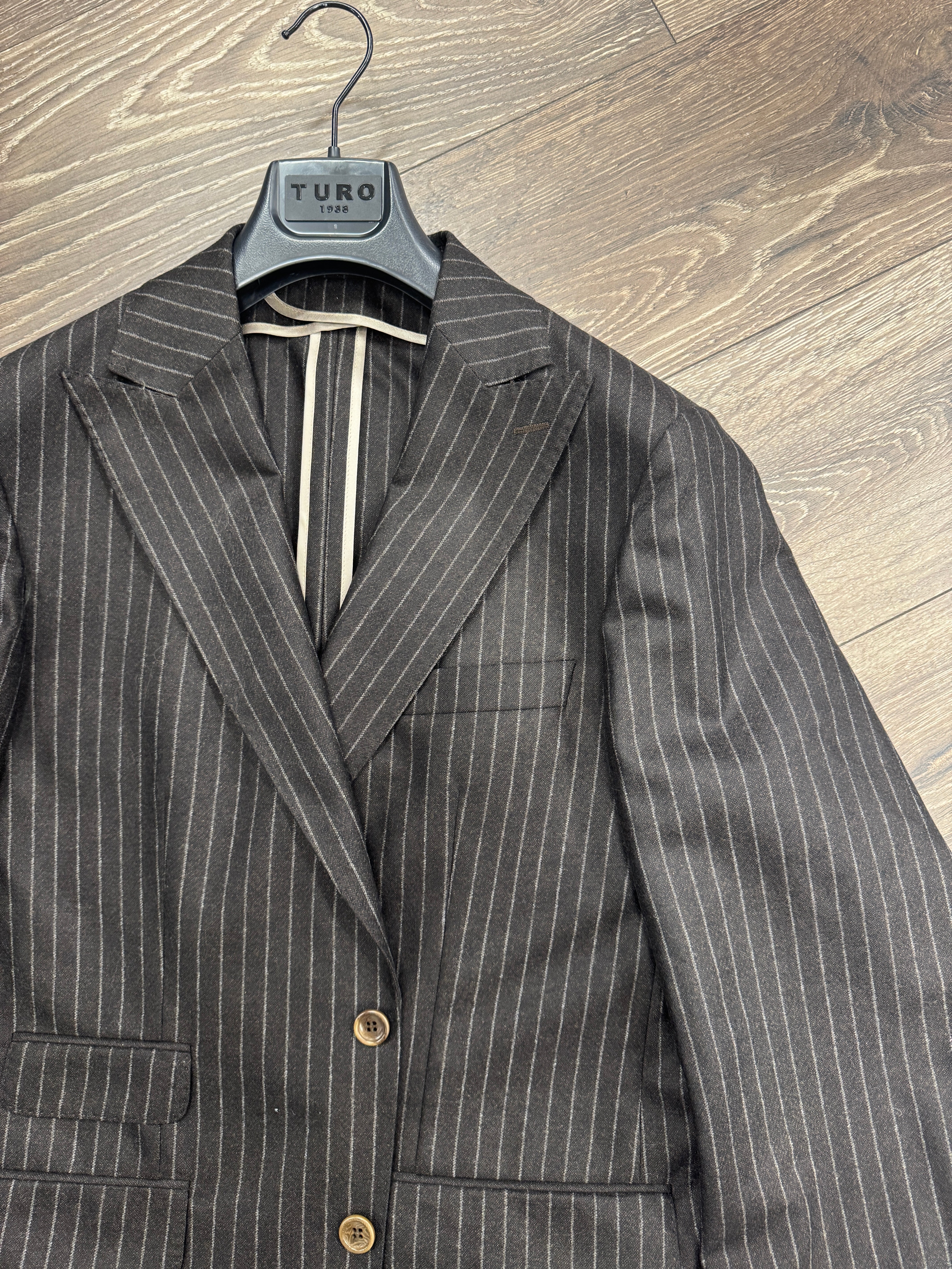 TURO liituraitapuku ruskea Lanificio Campore SHAW+HANKO