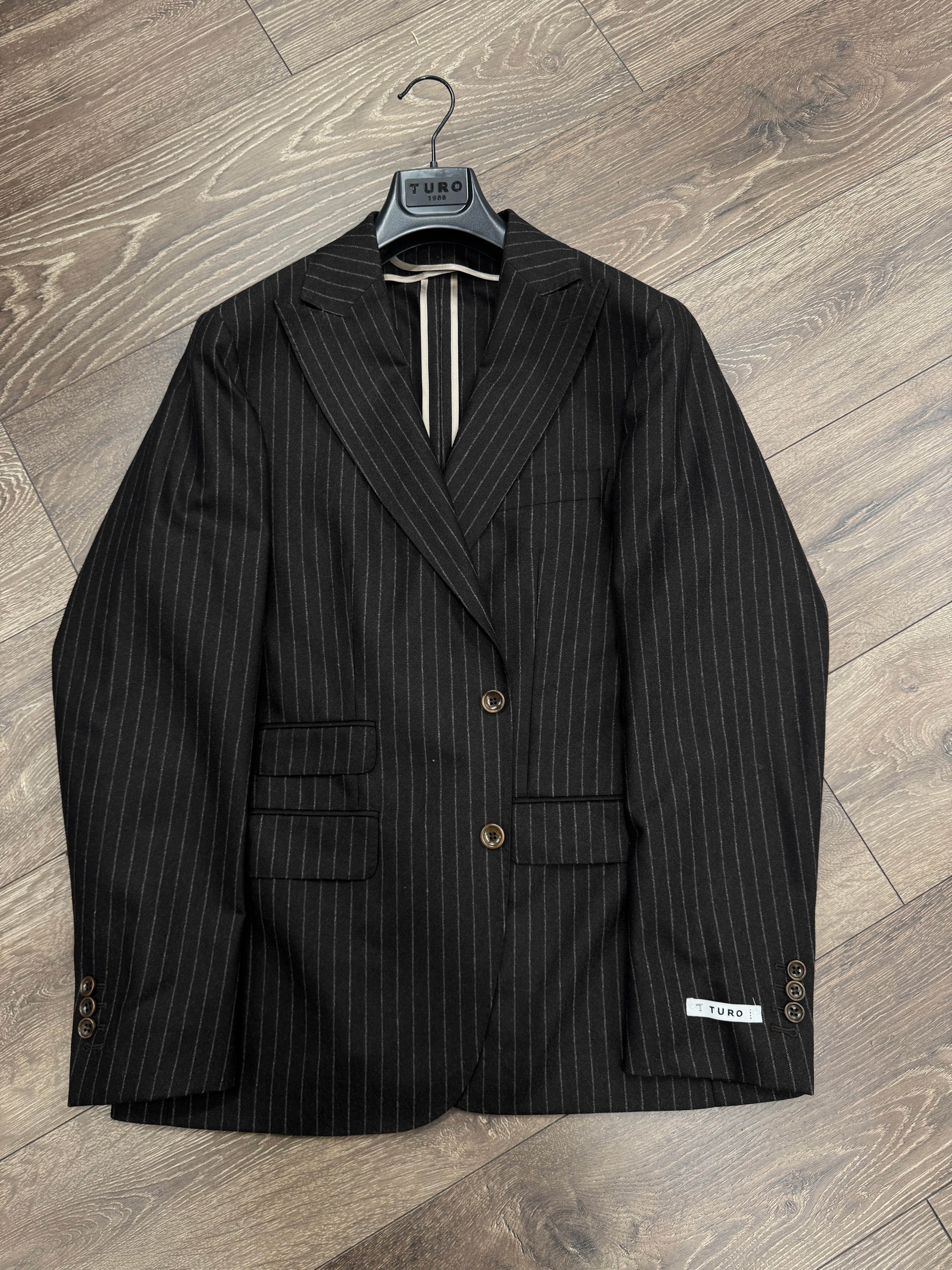 TURO liituraitapuku ruskea Lanificio Campore SHAW+HANKO