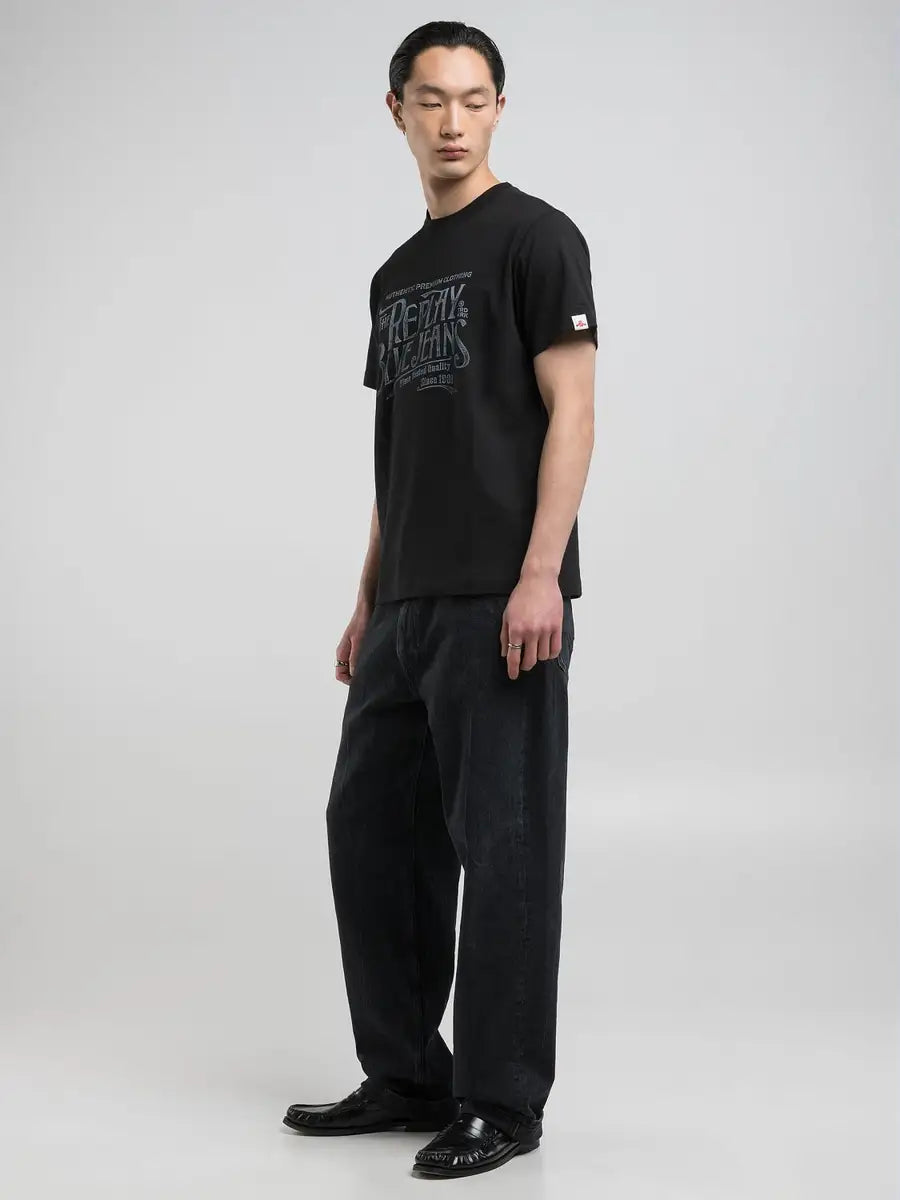 Replay musta regular-fit t-paita