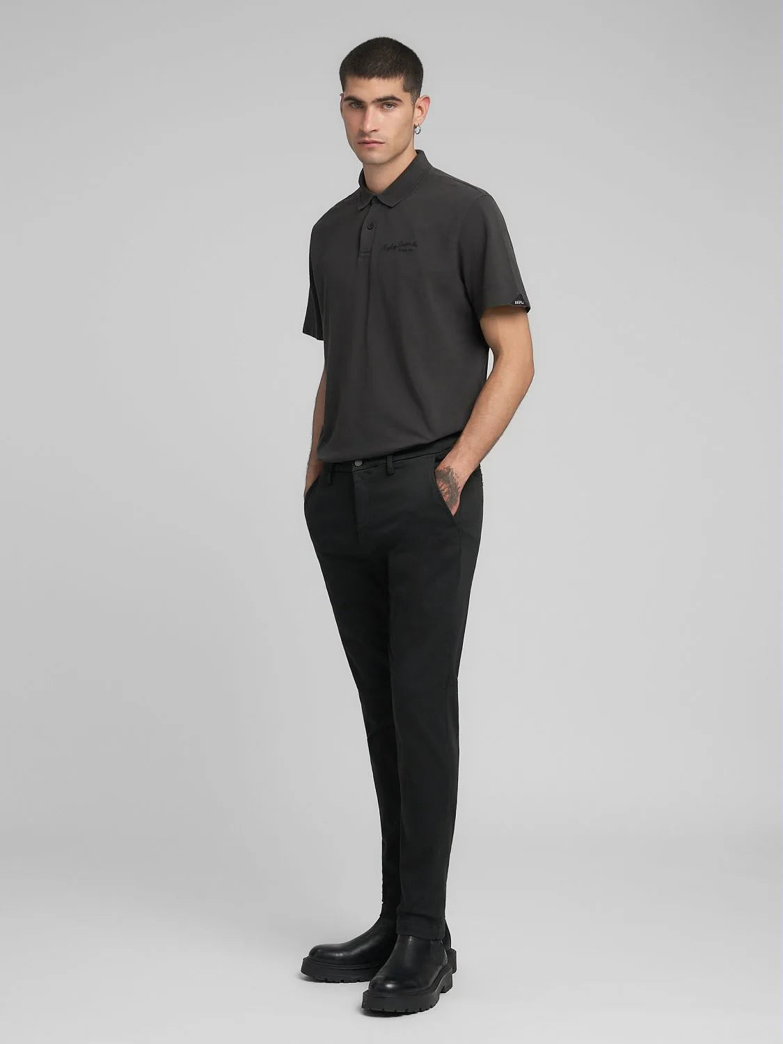 Replay Zeumar mustat slim fit chinot hyperflex