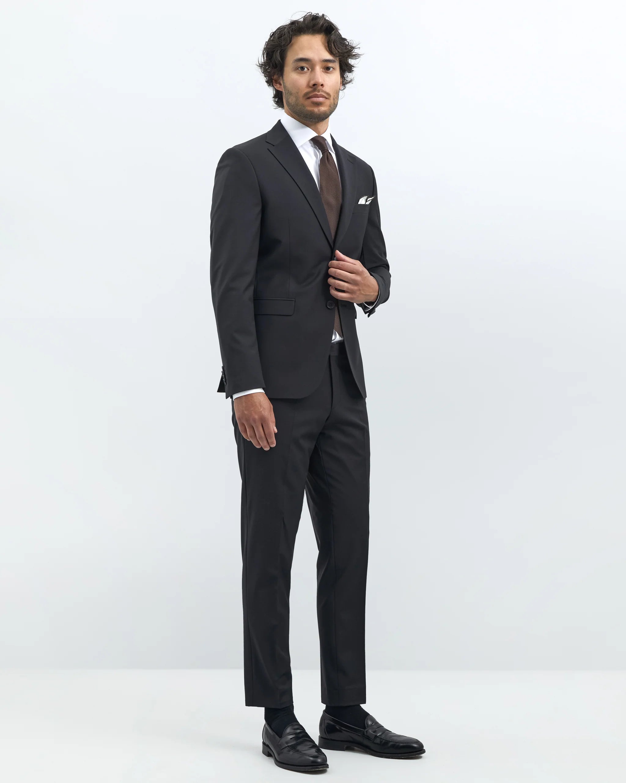 TURO musta extra slim fit puvuntakki "COLIN 3280/19"