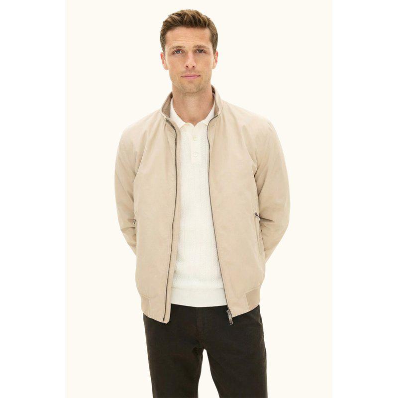 Oscar Jacobson Bomber Jacket beige pusakka