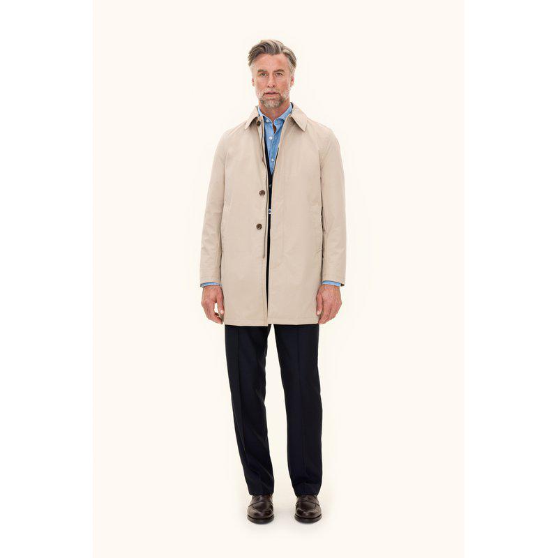 Oscar Jacobson Car Coat popliinitakki beige
