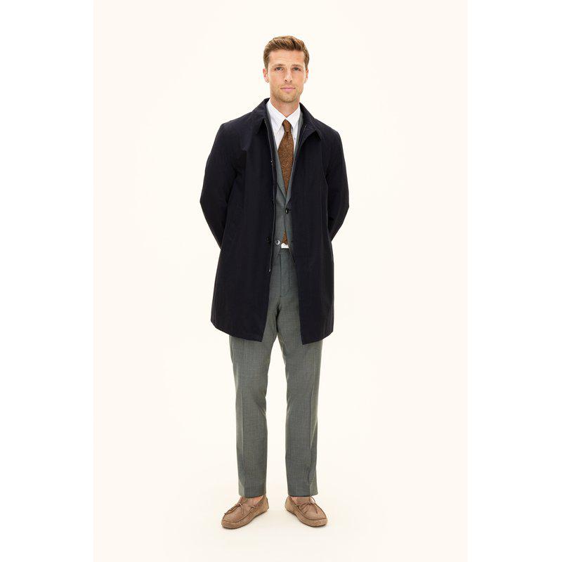 Oscar Jacobson Car Coat popliinitakki navy