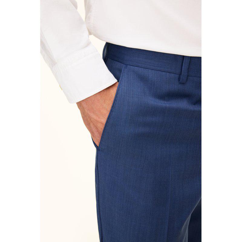 Oscar Jacobson sininen villapuku Marzotto Tropical Wool