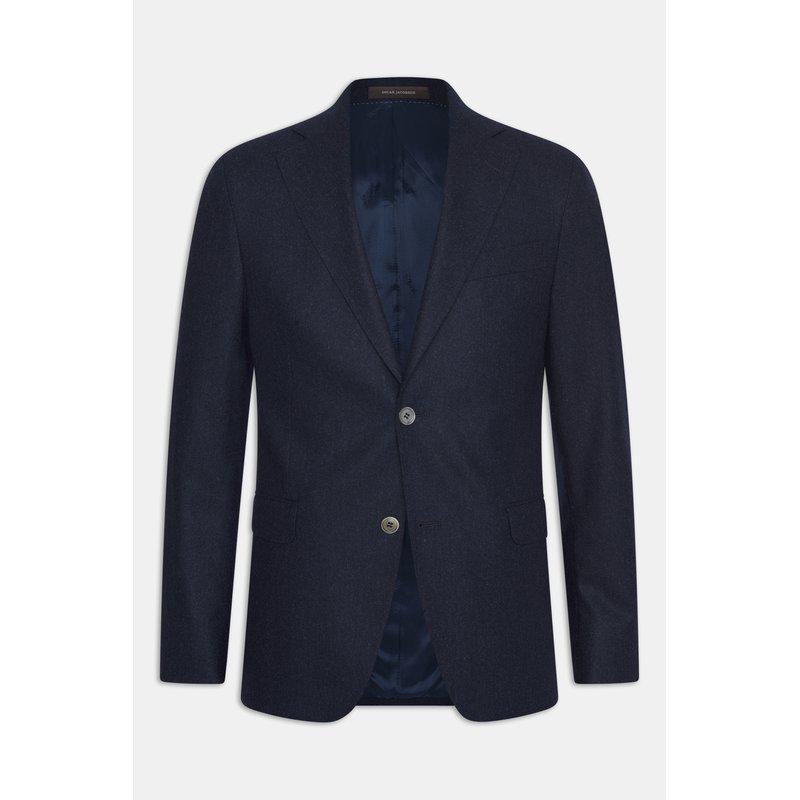 Oscar Jacobson flanellibleiseri tummansininen slim fit "Ego"