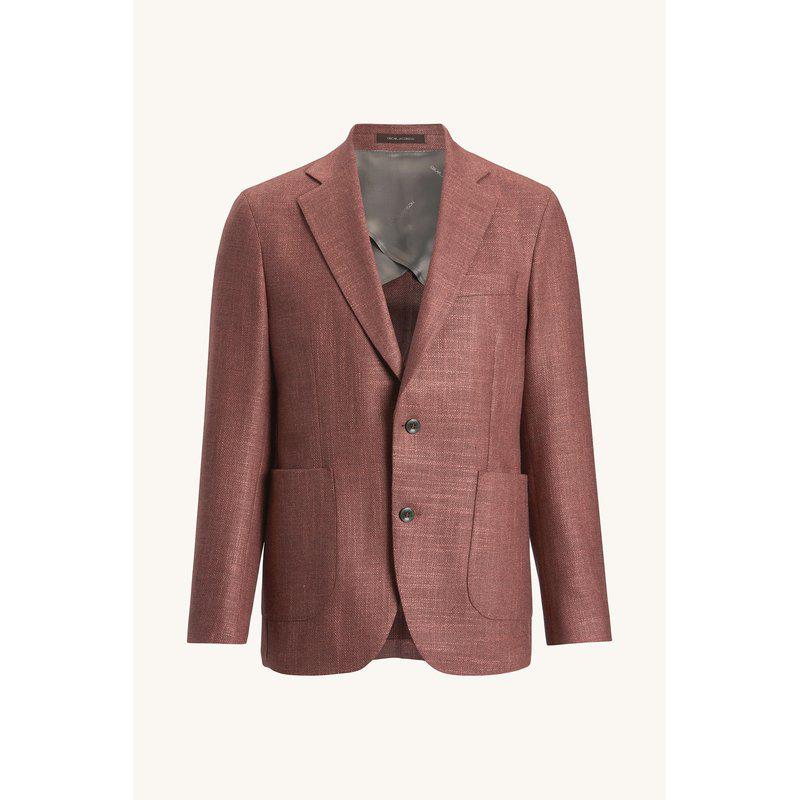 Oscar Jacobson bleiseri vaaleanpunainen regular fit "Ferry Patch Soft"
