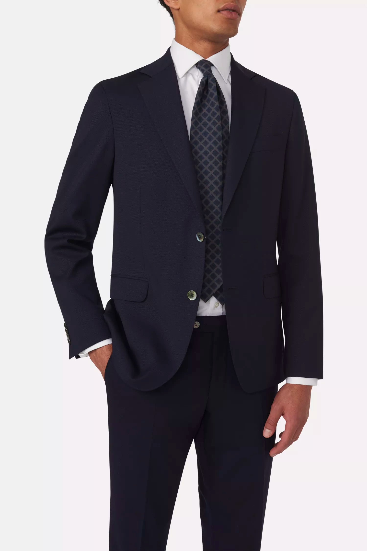 Oscar Jacobson tummansininen puku Fogerty Blazer+Denz Trousers"
