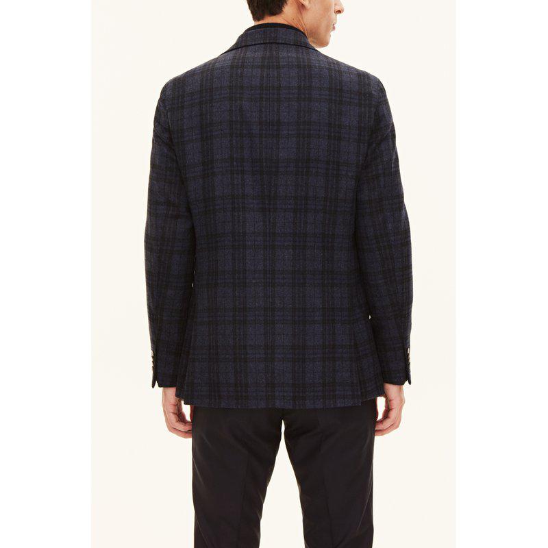 Oscar Jacobson bleiseri tummansininen regular fit "Fogerty Patch"