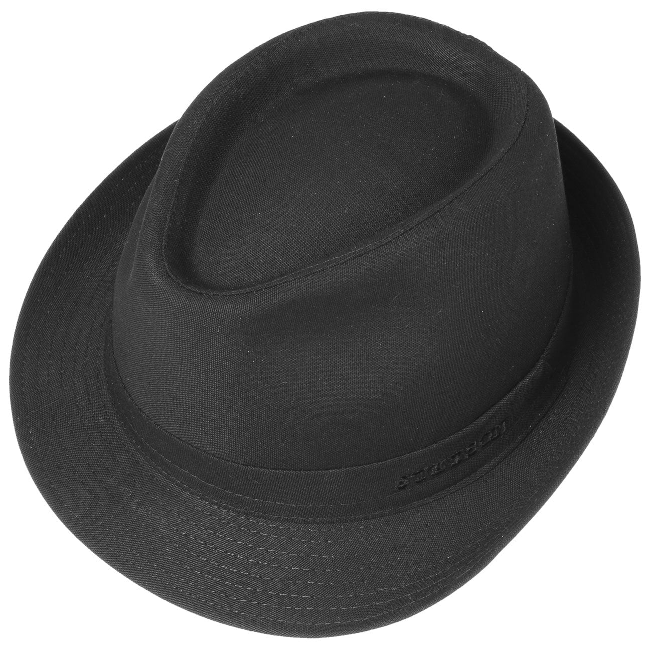 Stetson Trilby musta puuvillahattu