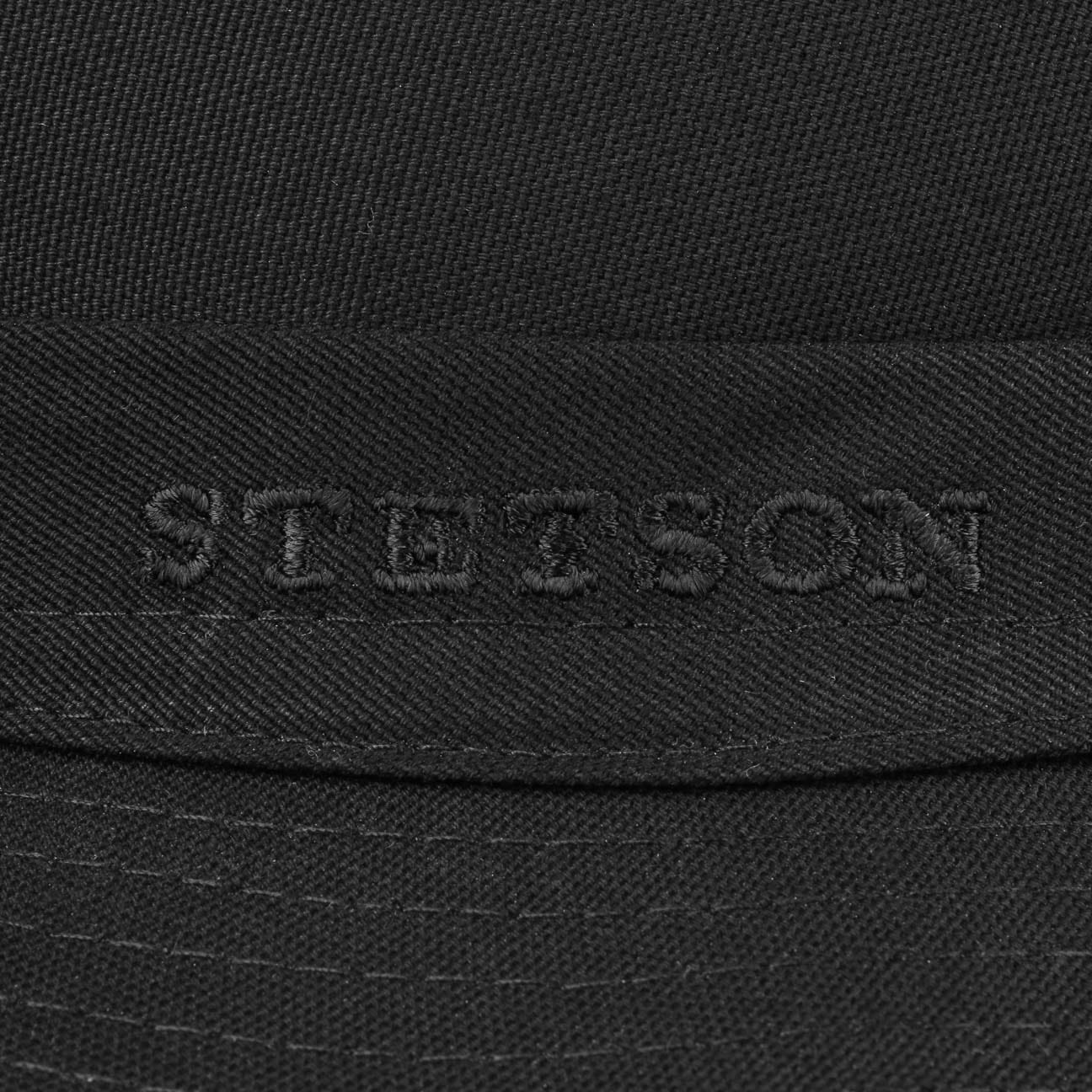 Stetson Trilby musta puuvillahattu