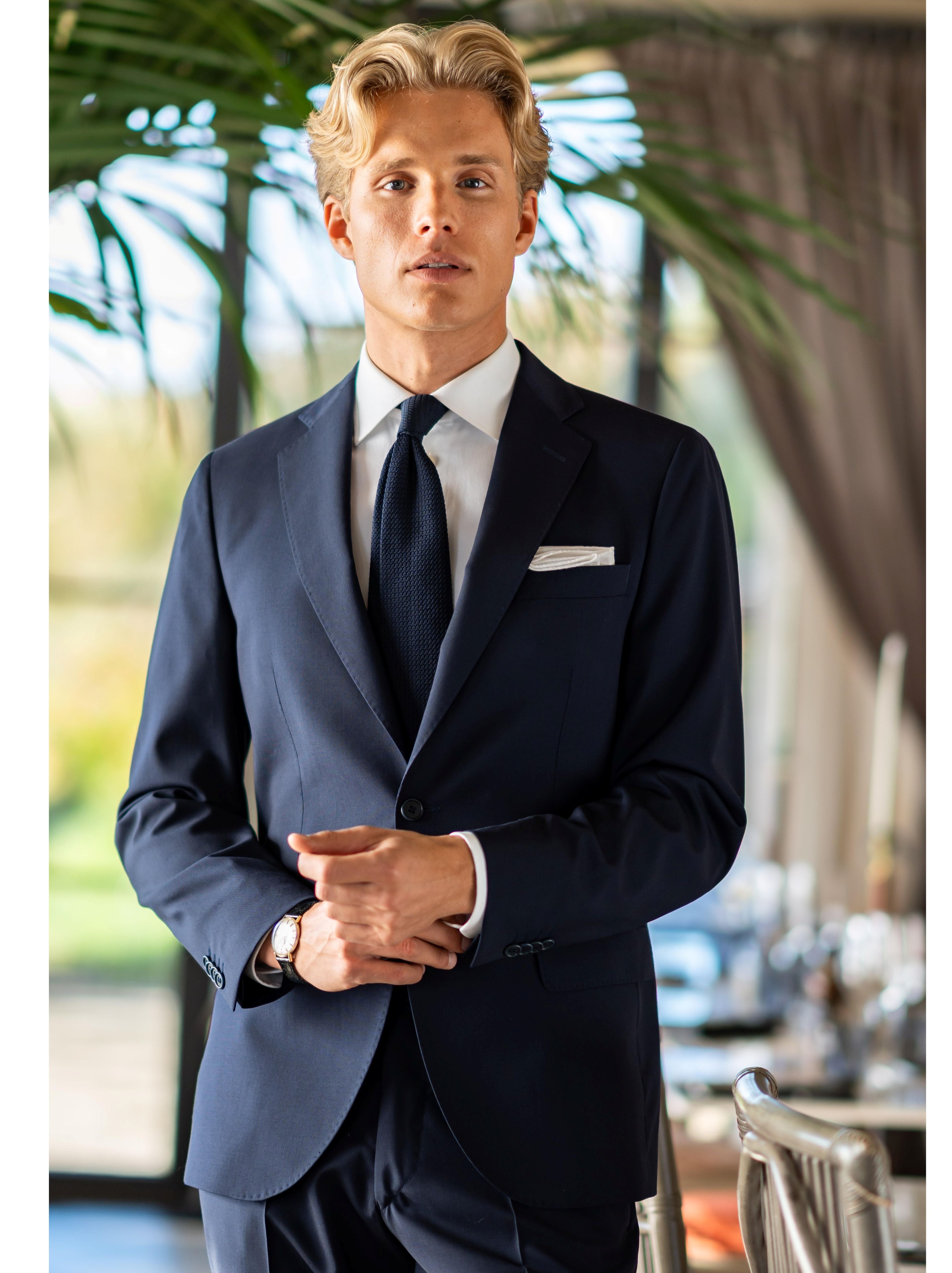 Cavaliere tummansininen puvuntakki slim fit "Yale"