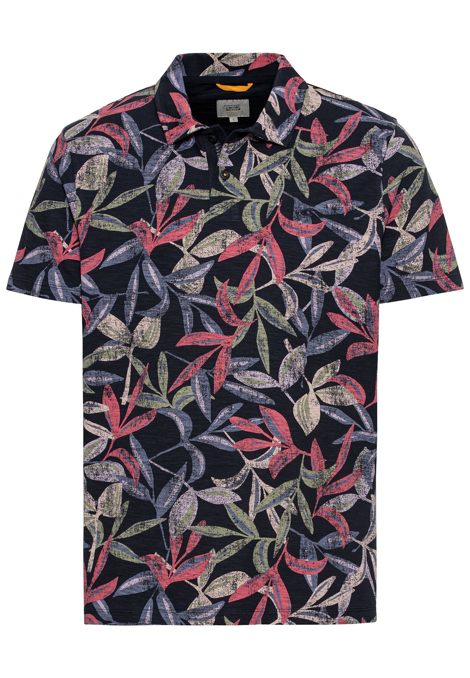 Camel Active pikeepaita tumma kukkaprintti "Jersey Polo"